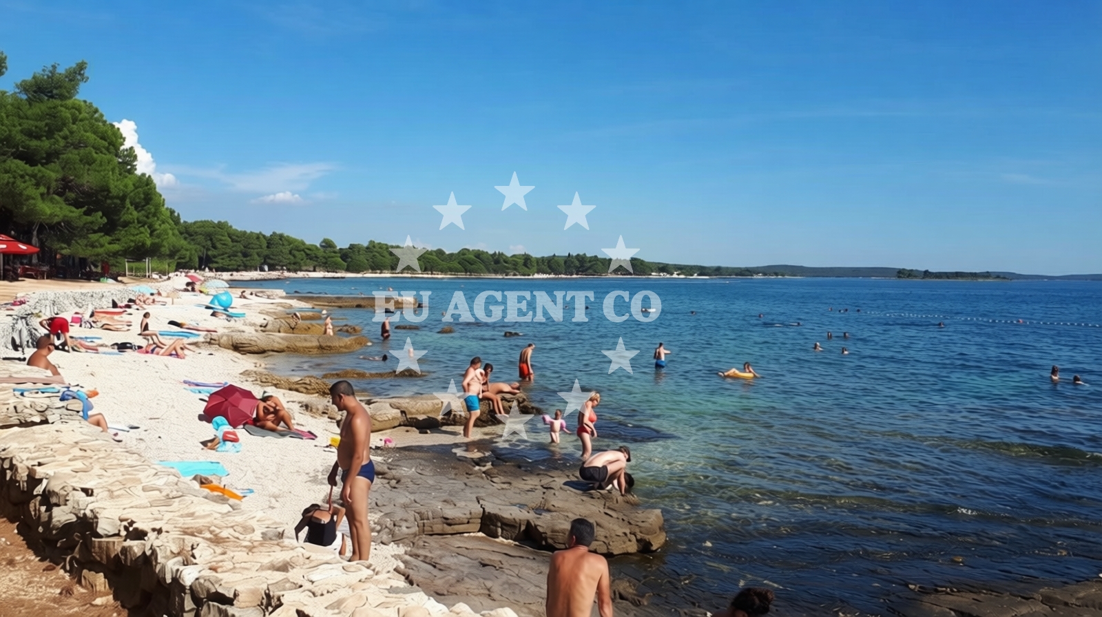 Additional view of Cuvi beach in 54 ulica Centener, Rovinj