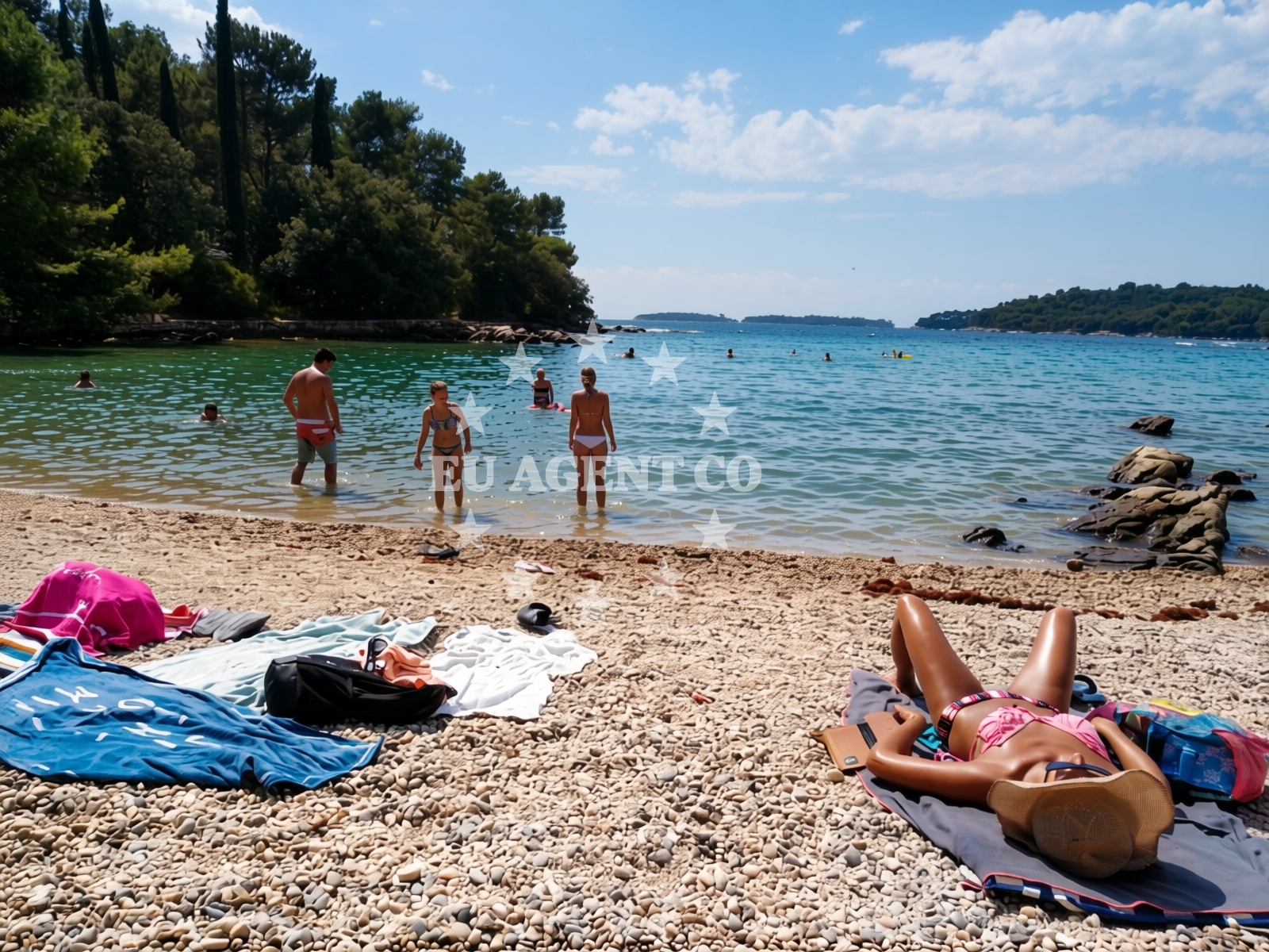 Additional view of Cuvi beach in 54 ulica Centener, Rovinj