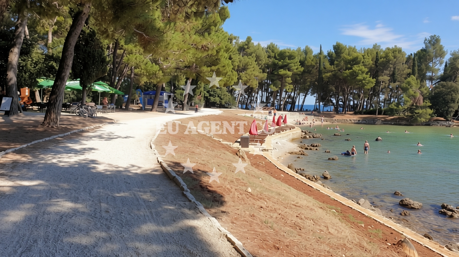 Additional view of Cuvi beach in 54 ulica Centener, Rovinj