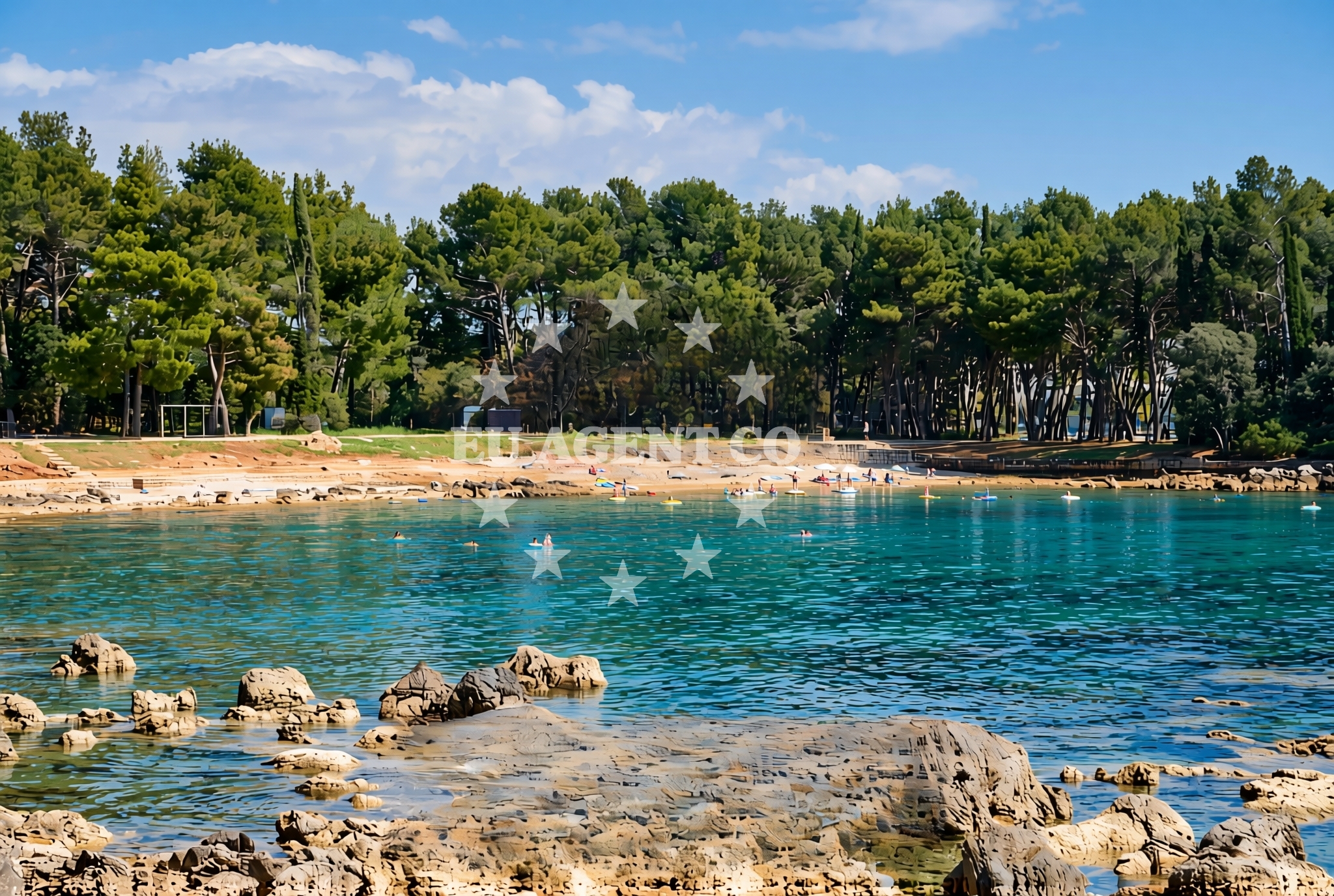 Additional view of Cuvi beach in 54 ulica Centener, Rovinj