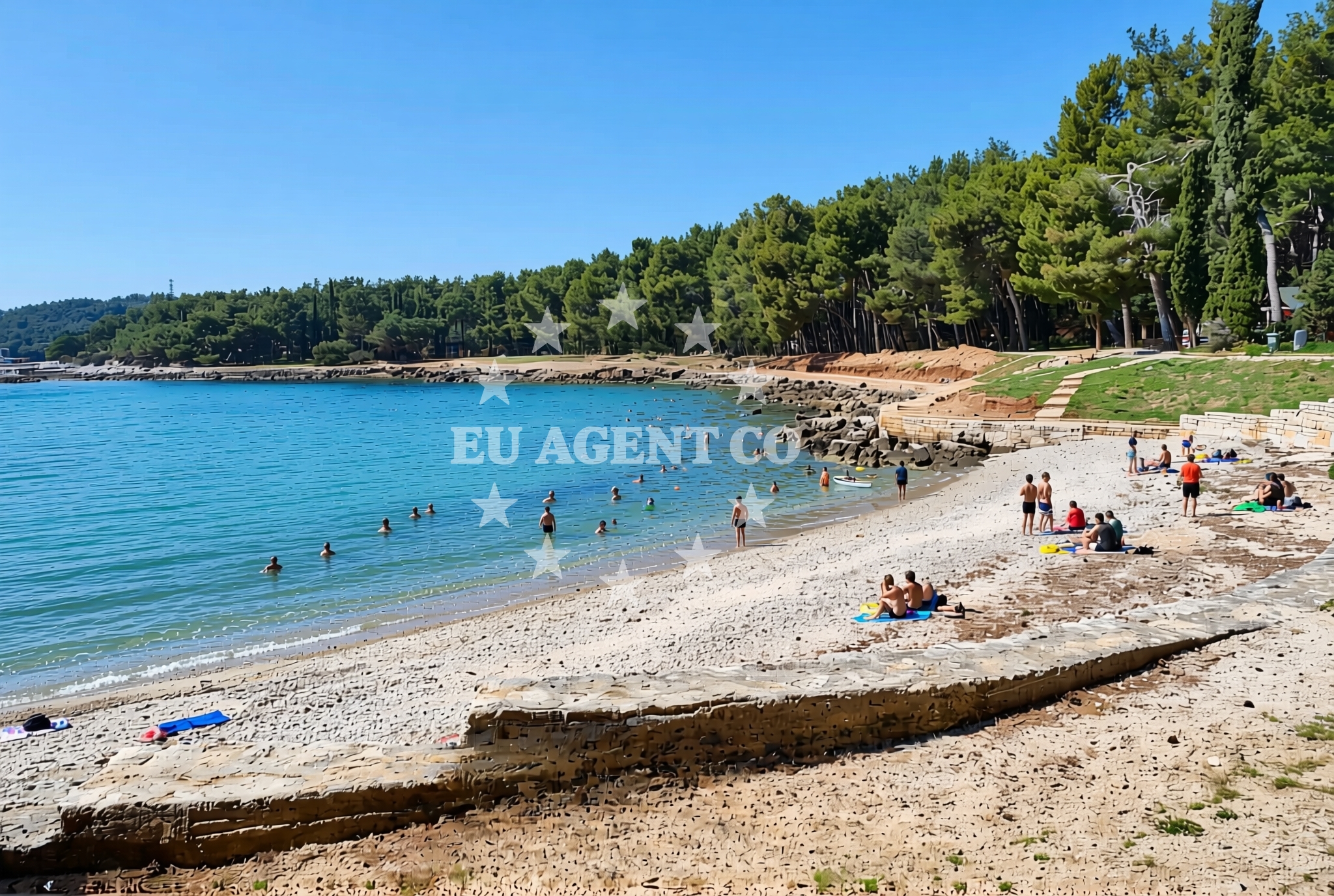 Additional view of Cuvi beach in 54 ulica Centener, Rovinj