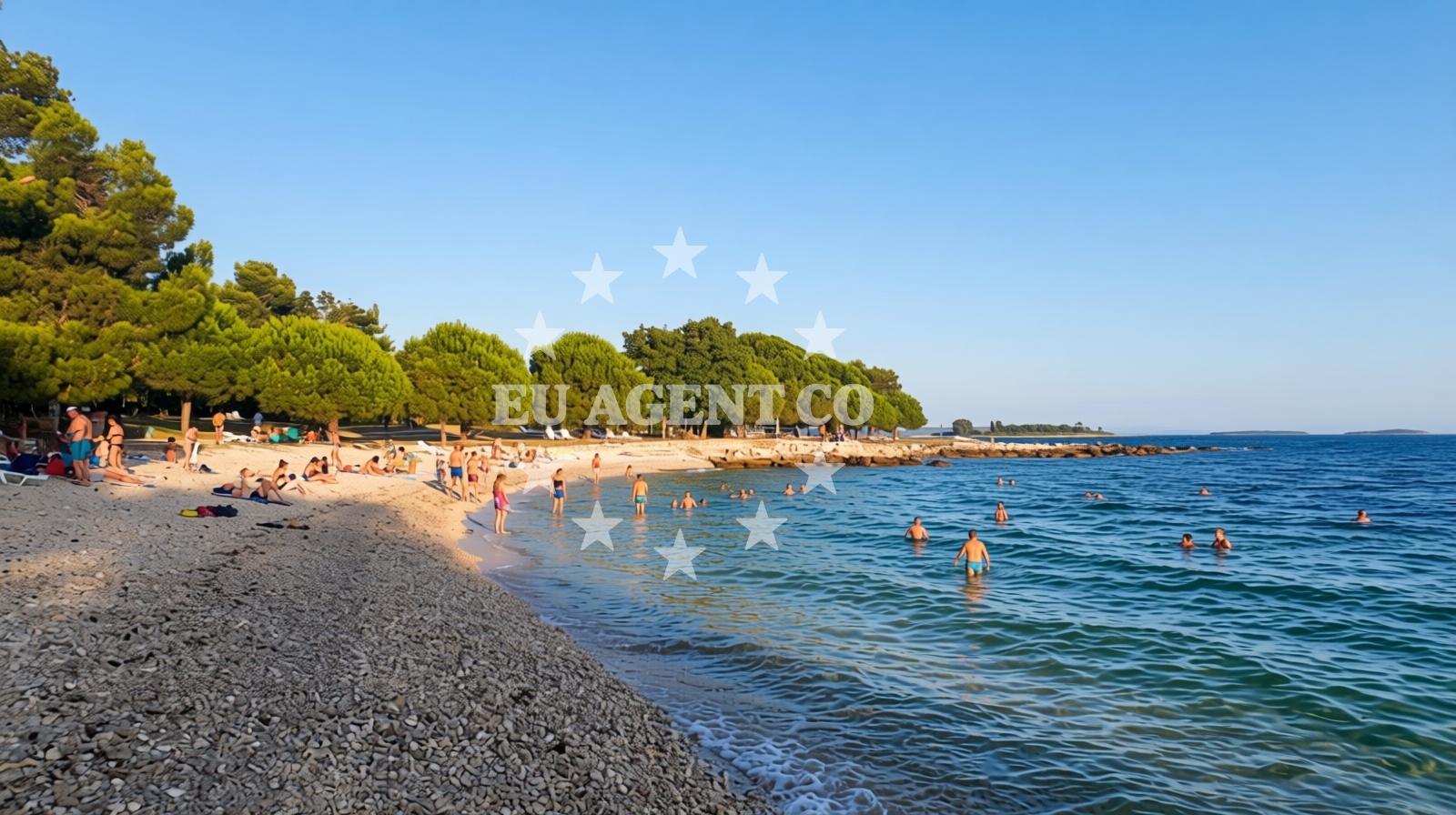 Sea and coastal view of Cuvi beach II in Matka Brajše Rašana 12, Rovinj