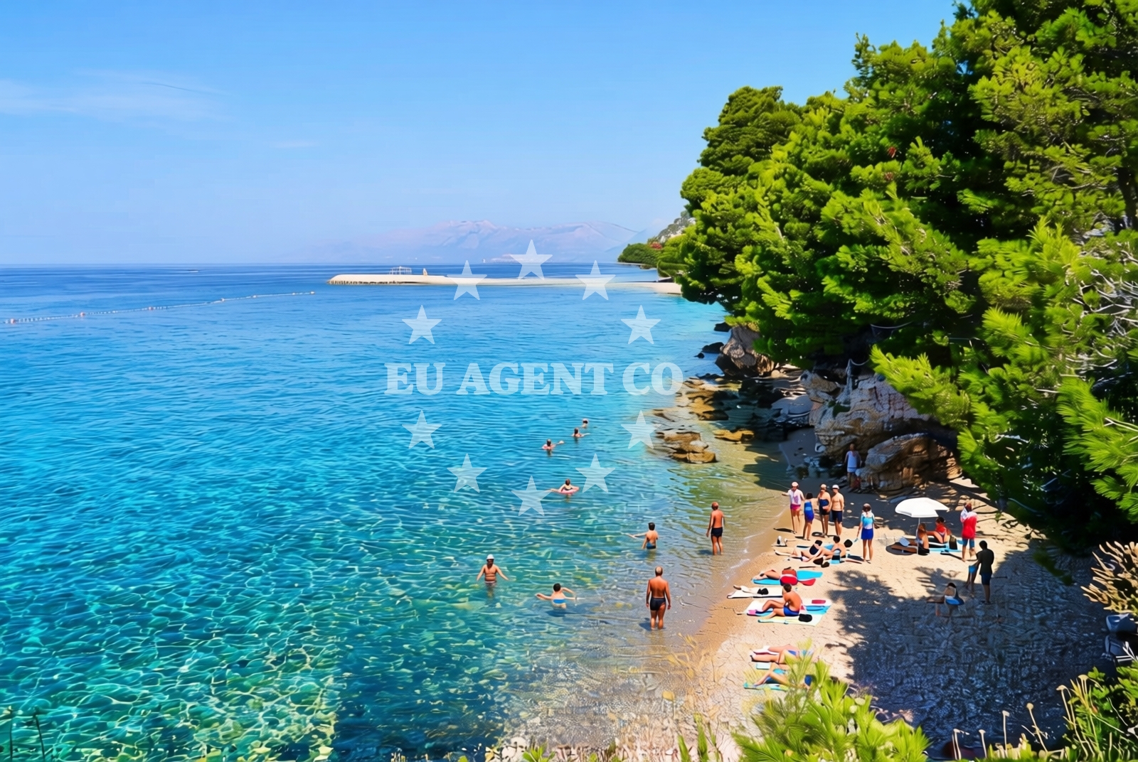Overview of Cvitačka (FKK), Makarska Beach in Cvitačka (FKK)
