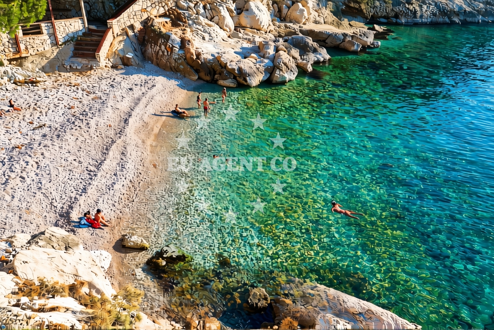Additional view of Dagna beach in 14 Ulica Tina Ujevića, Primošten