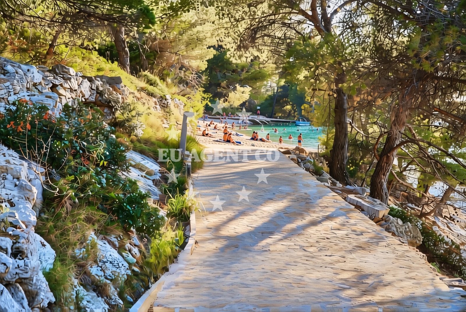 Additional view of Dagna beach in 14 Ulica Tina Ujevića, Primošten