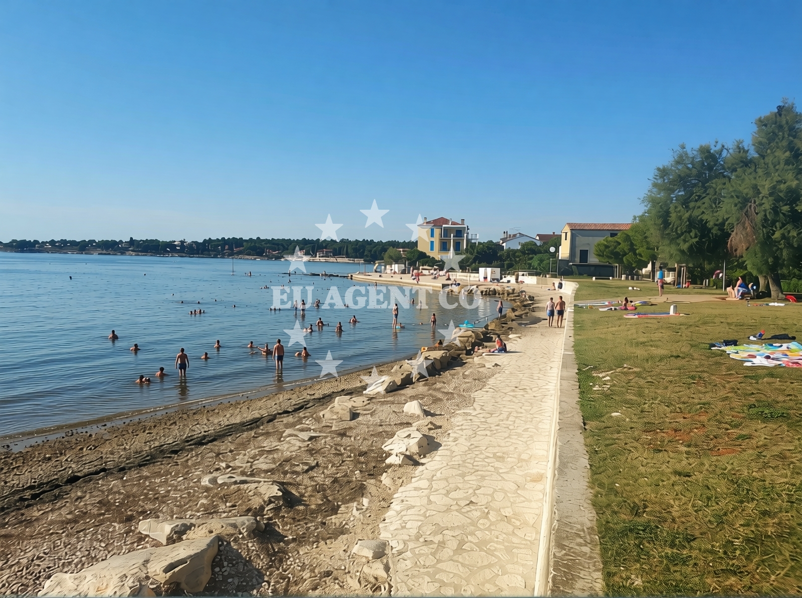 Additional view of Dajla beach in Sv. Benedikt 36c, Novigrad Istria