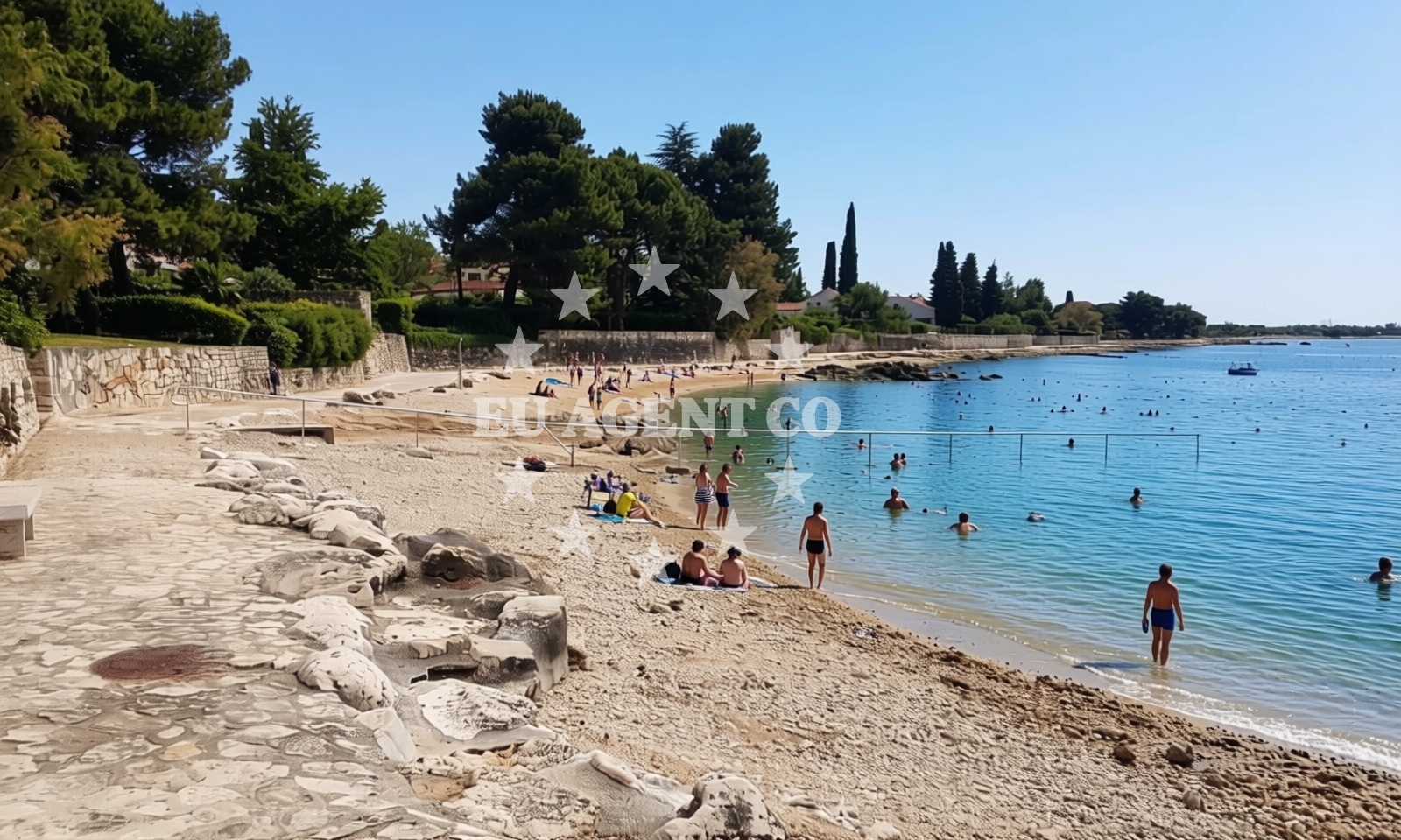 Additional view of Dajla beach in Sv. Benedikt 36c, Novigrad Istria