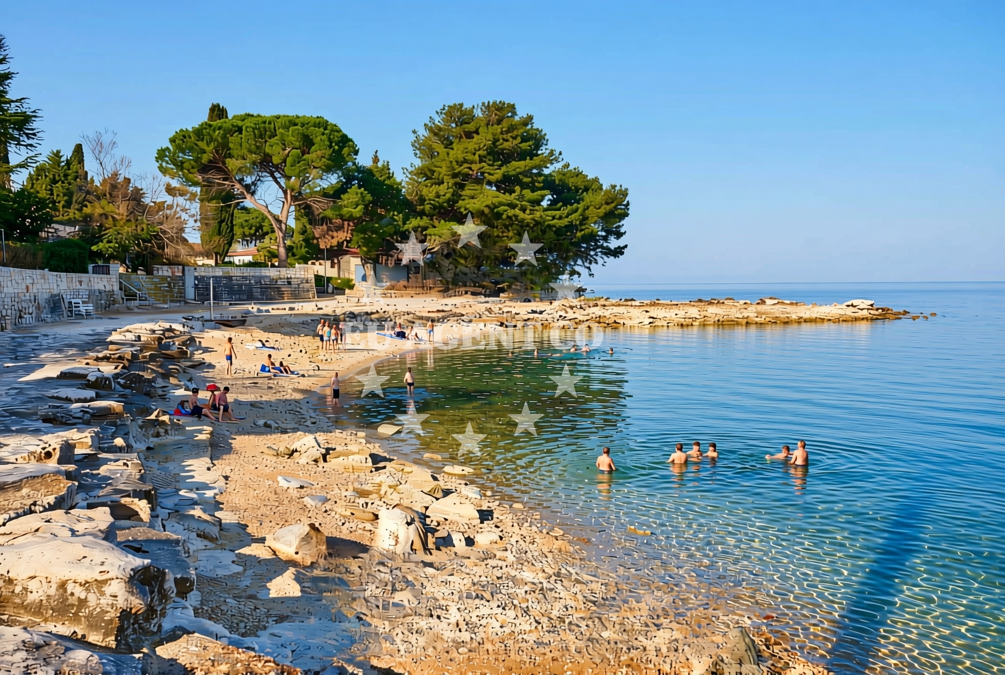 Additional view of Dajla beach in Sv. Benedikt 36c, Novigrad Istria
