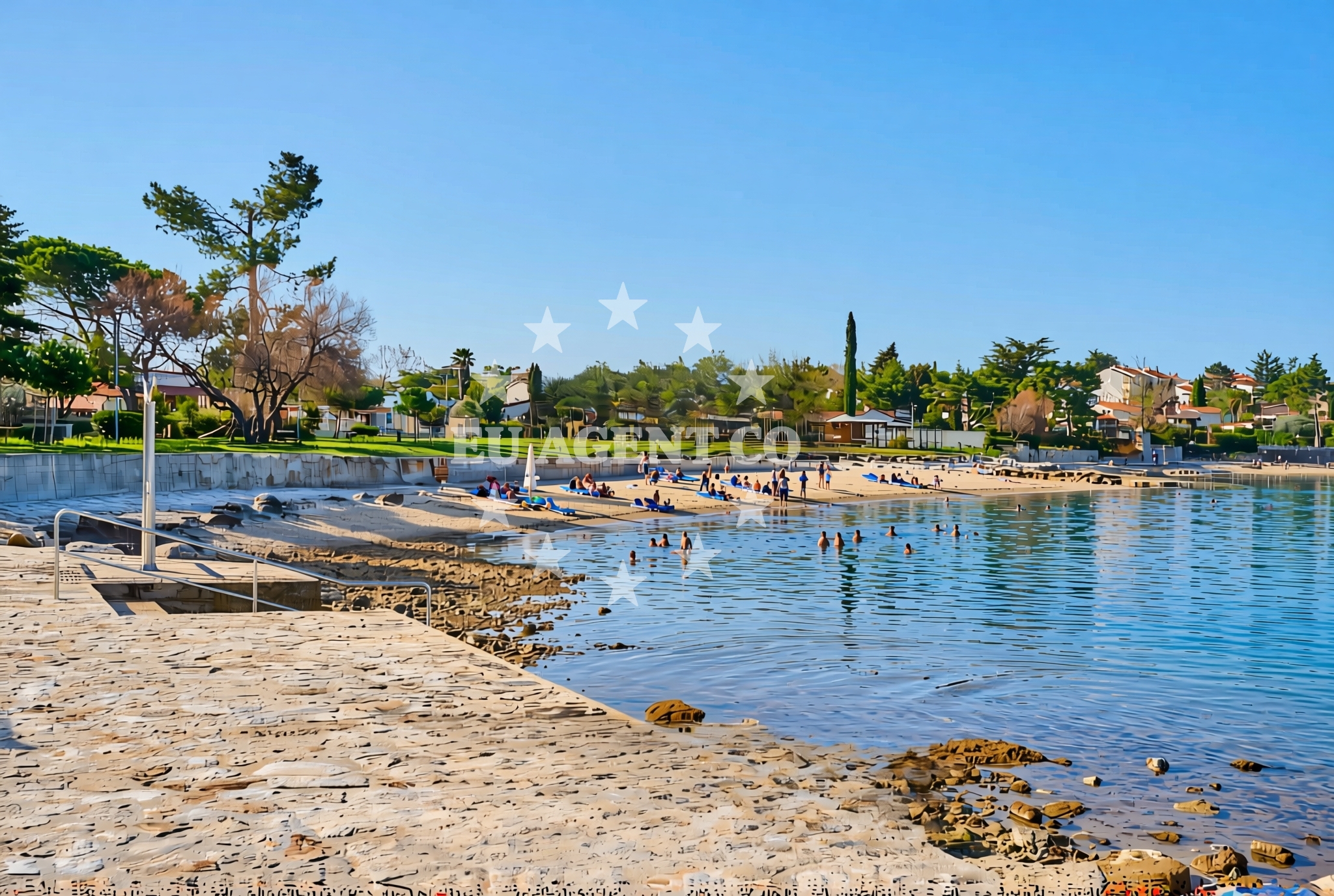 Additional view of Dajla beach in Sv. Benedikt 36c, Novigrad Istria