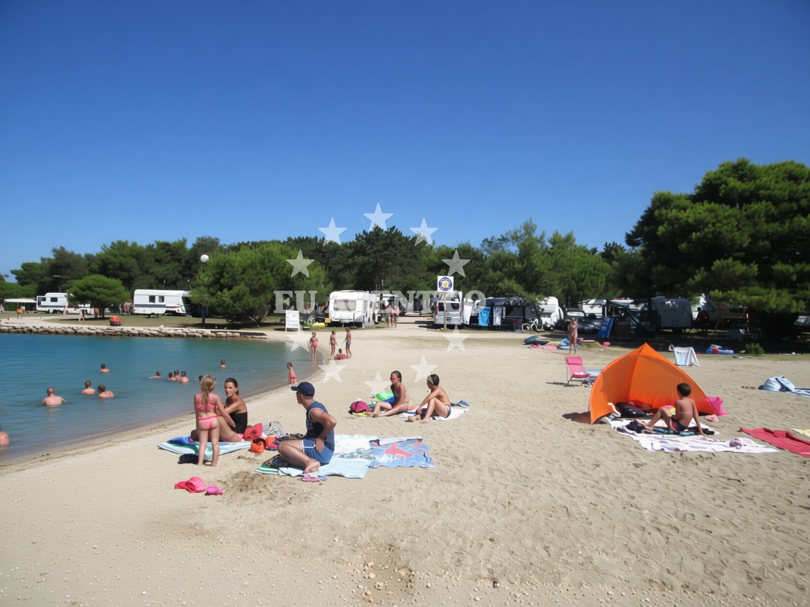 Additional view of Dalmatia beach in , Privlaka
