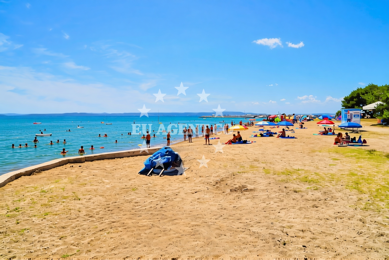Additional view of Dalmatia beach in , Privlaka