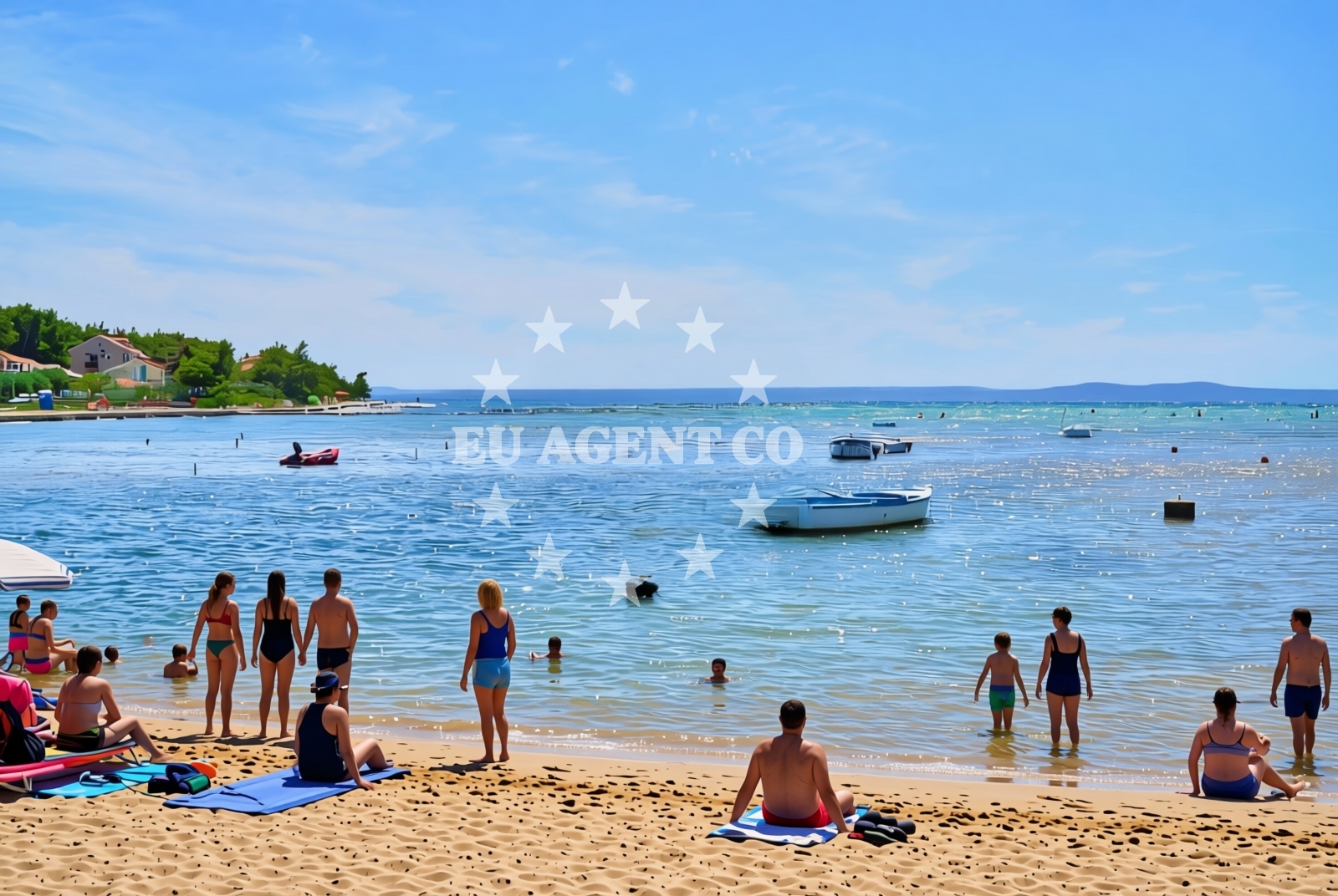 Additional view of Dalmatia beach in , Privlaka