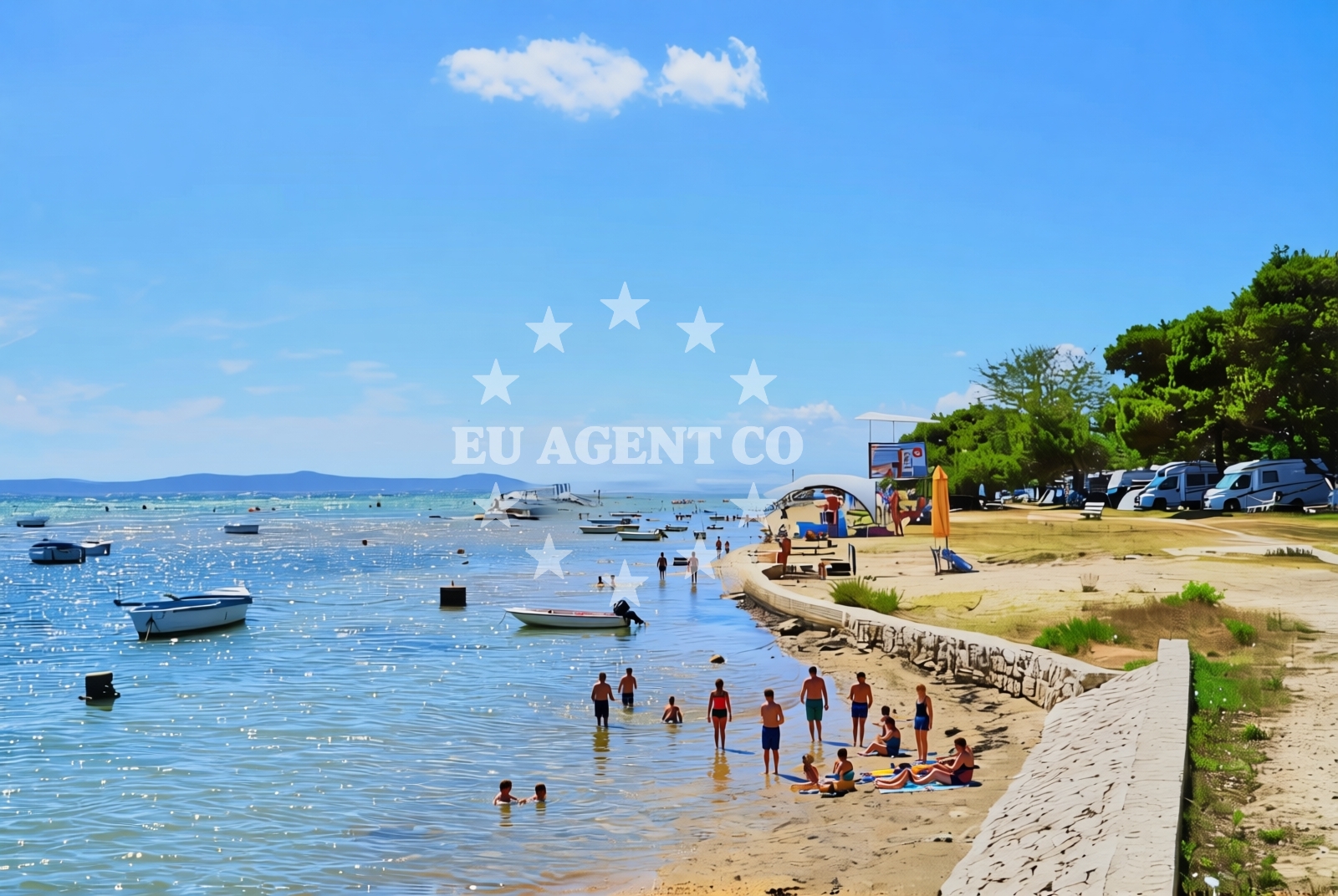 Additional view of Dalmatia beach in , Privlaka
