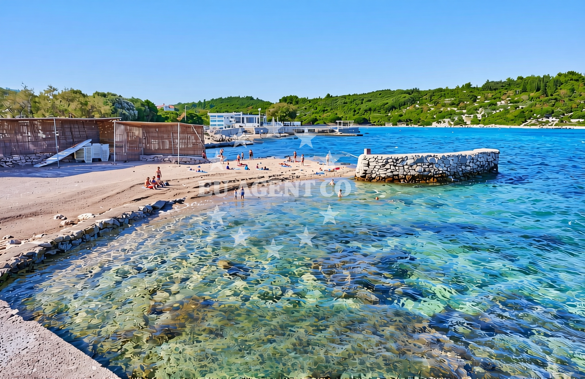 Additional view of Dalmatino, Račišće (Korčula) Beach in Dalmatino