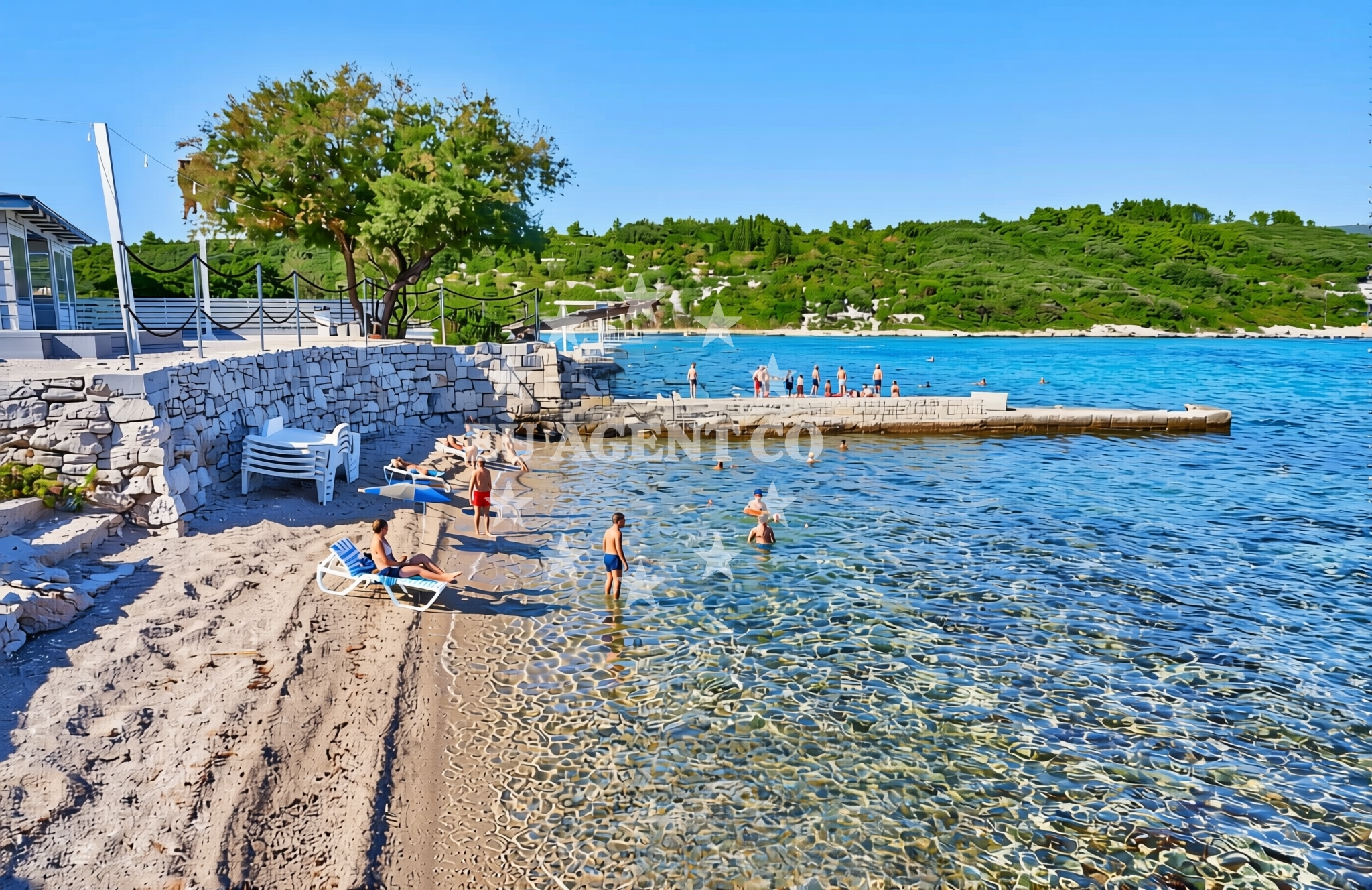 Additional view of Dalmatino, Račišće (Korčula) Beach in Dalmatino