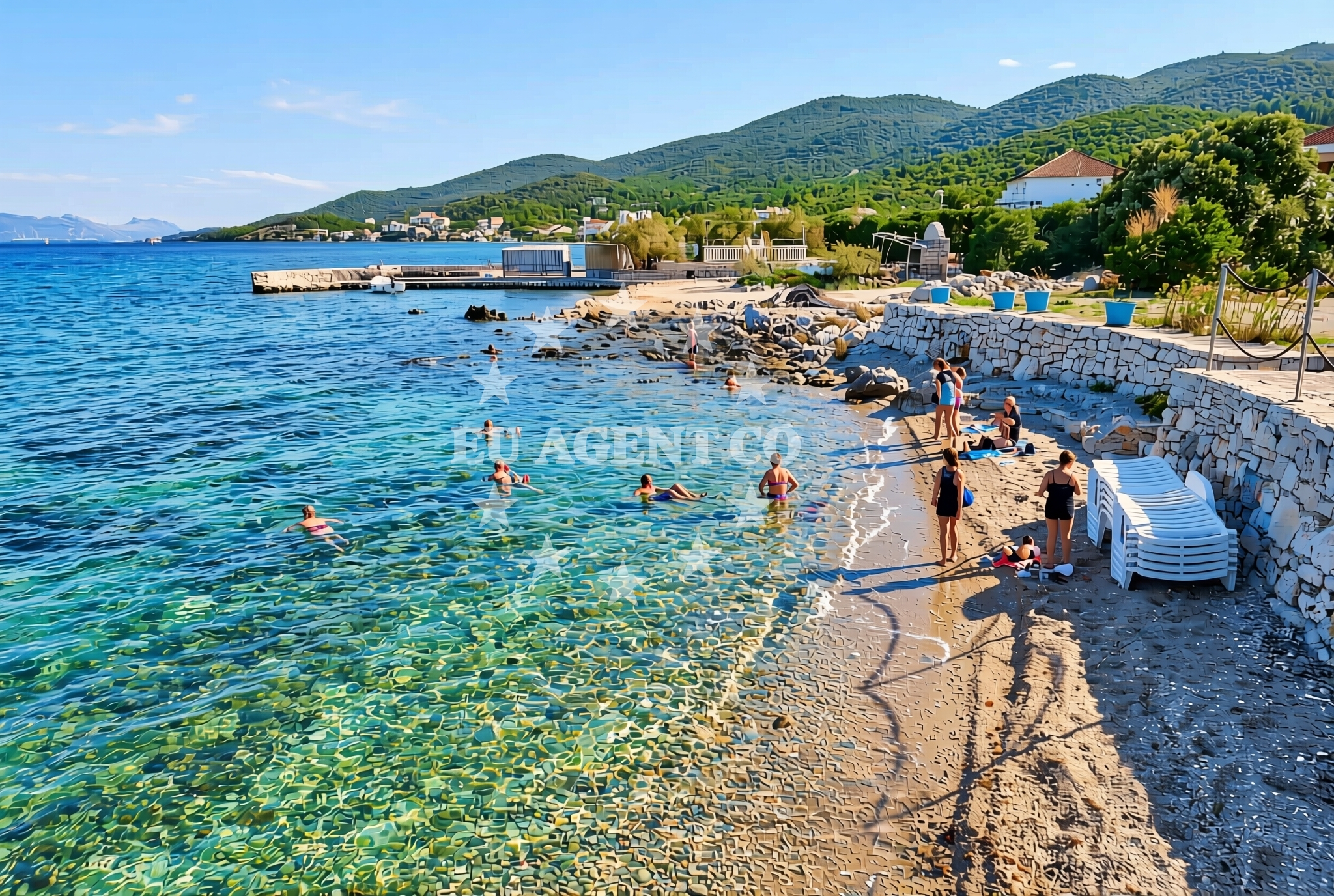 Additional view of Dalmatino, Račišće (Korčula) Beach in Dalmatino
