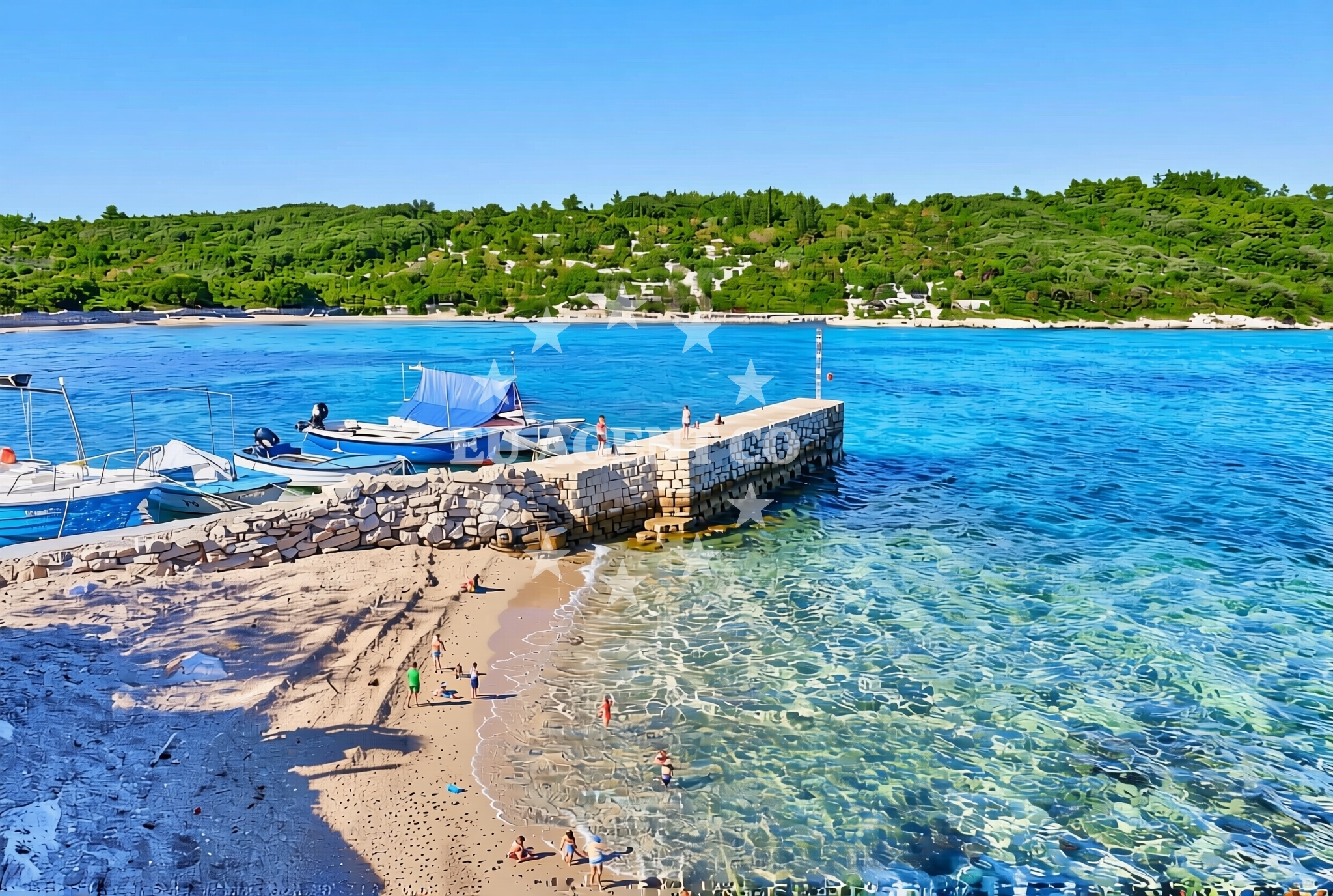 Additional view of Dalmatino, Račišće (Korčula) Beach in Dalmatino