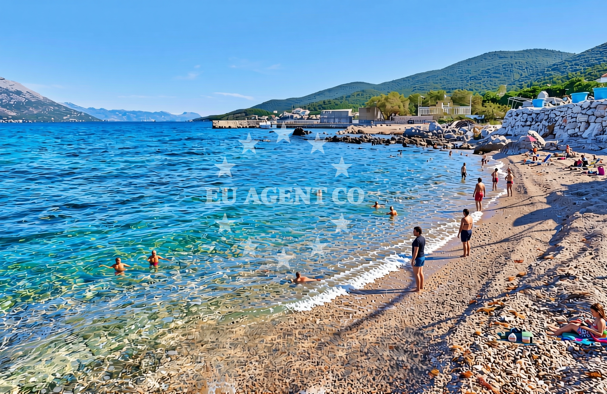 Additional view of Dalmatino, Račišće (Korčula) Beach in Dalmatino