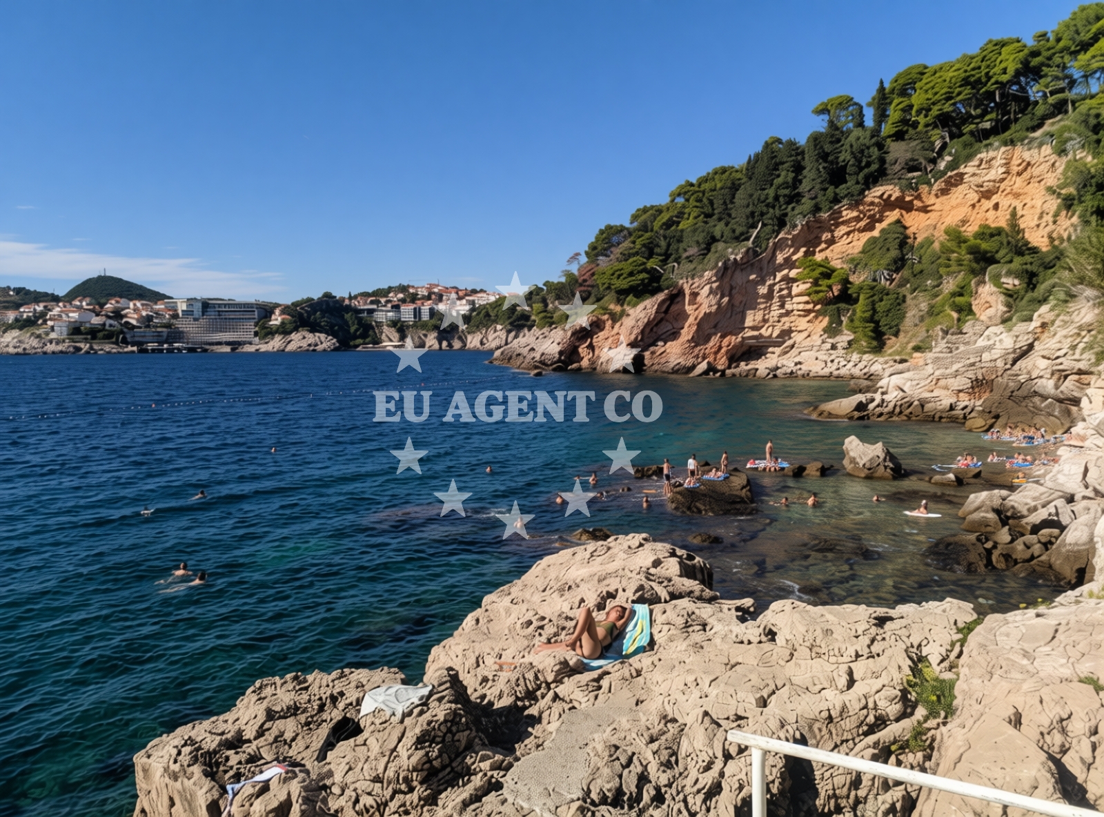 Shoreline and swimming area at Dance beach in Ivana Kukuljevića 15a, Dubrovnik