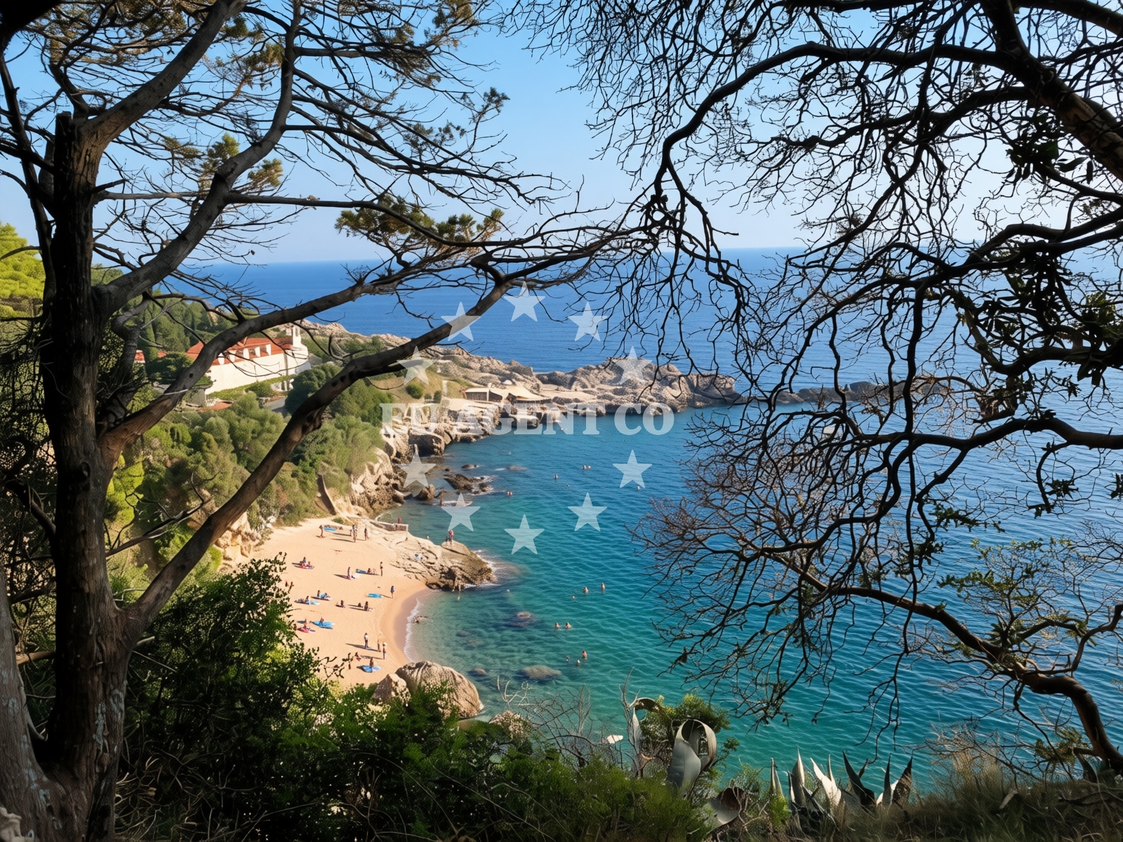 Sea and coastal view of Dance beach in Ivana Kukuljevića 15a, Dubrovnik