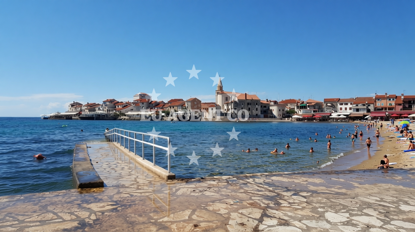 Sea and coastal view of Dante beach in Sveti Mihael 4, Umag