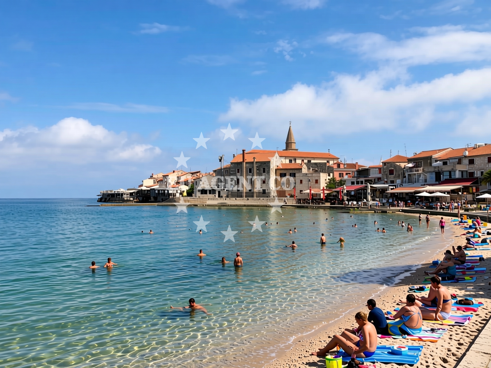 Additional view of Dante beach in Sveti Mihael 4, Umag