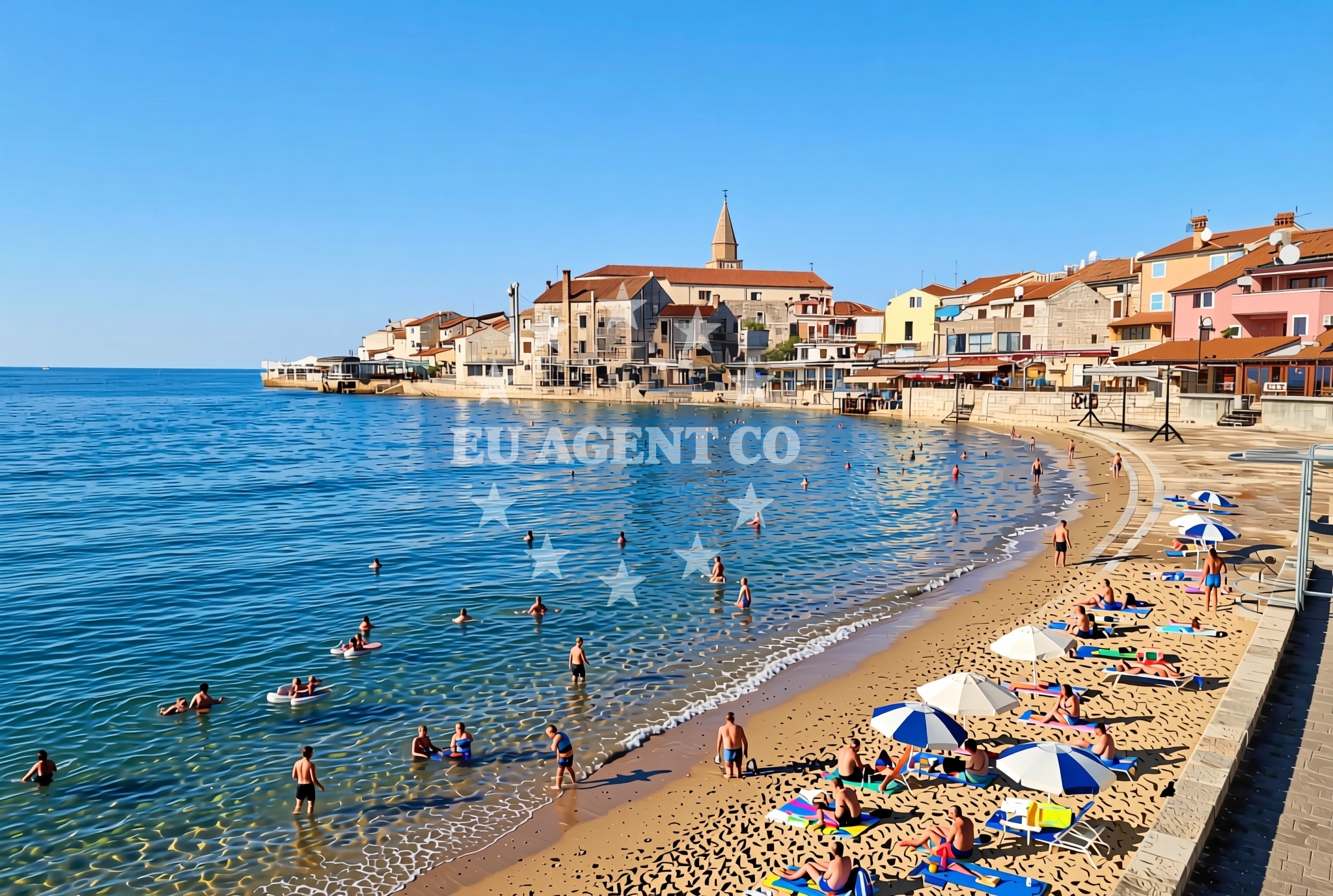 Additional view of Dante beach in Sveti Mihael 4, Umag