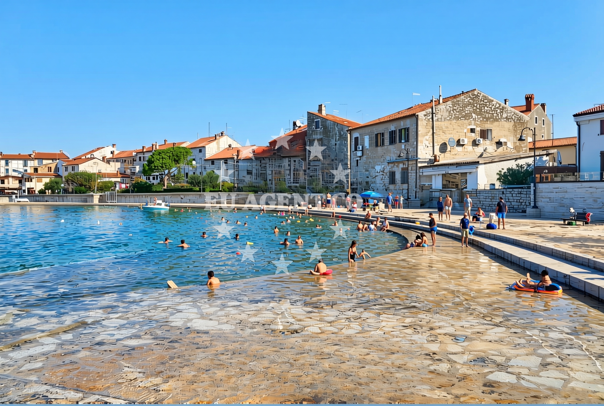 Additional view of Dante beach in Sveti Mihael 4, Umag