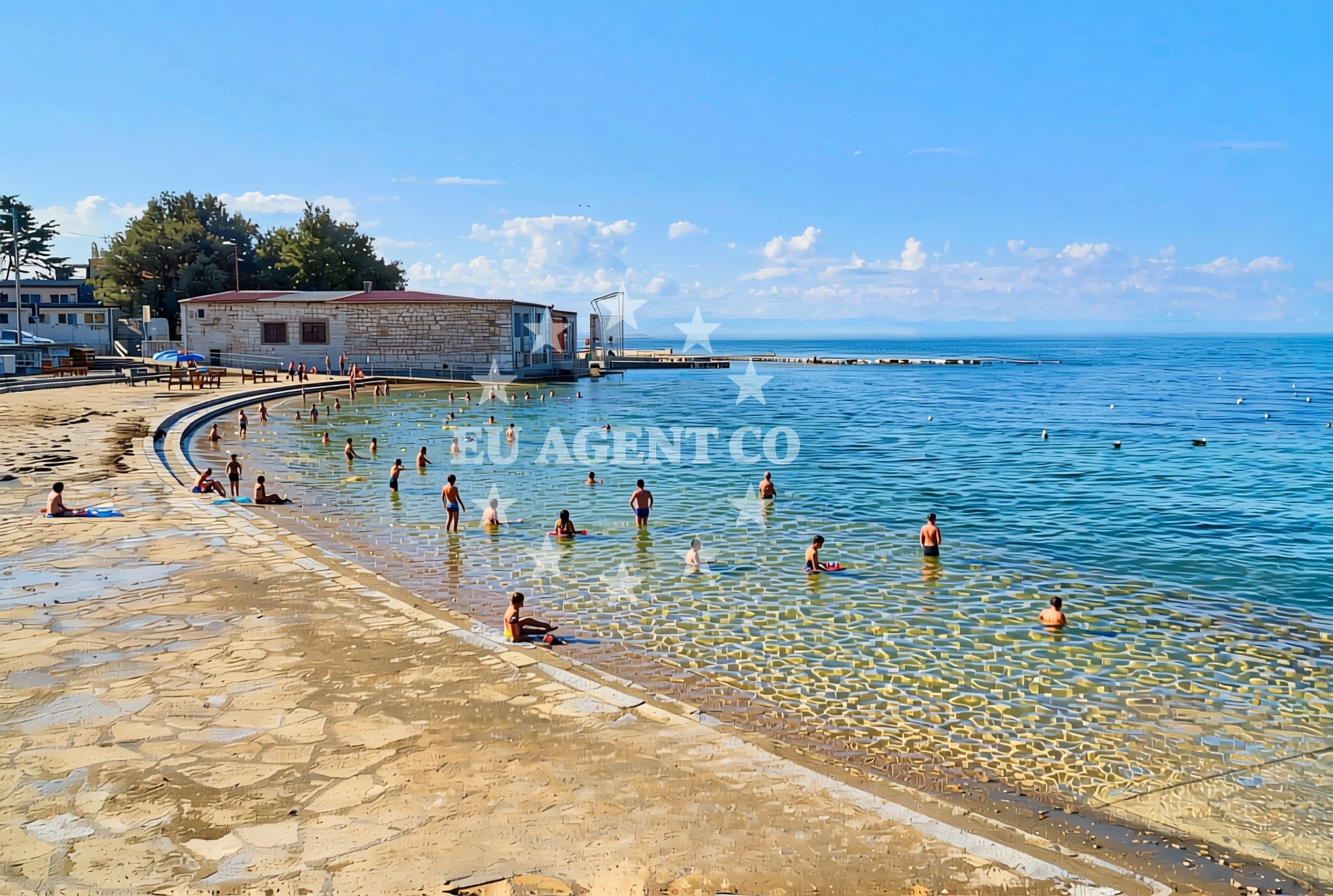Additional view of Dante beach in Sveti Mihael 4, Umag