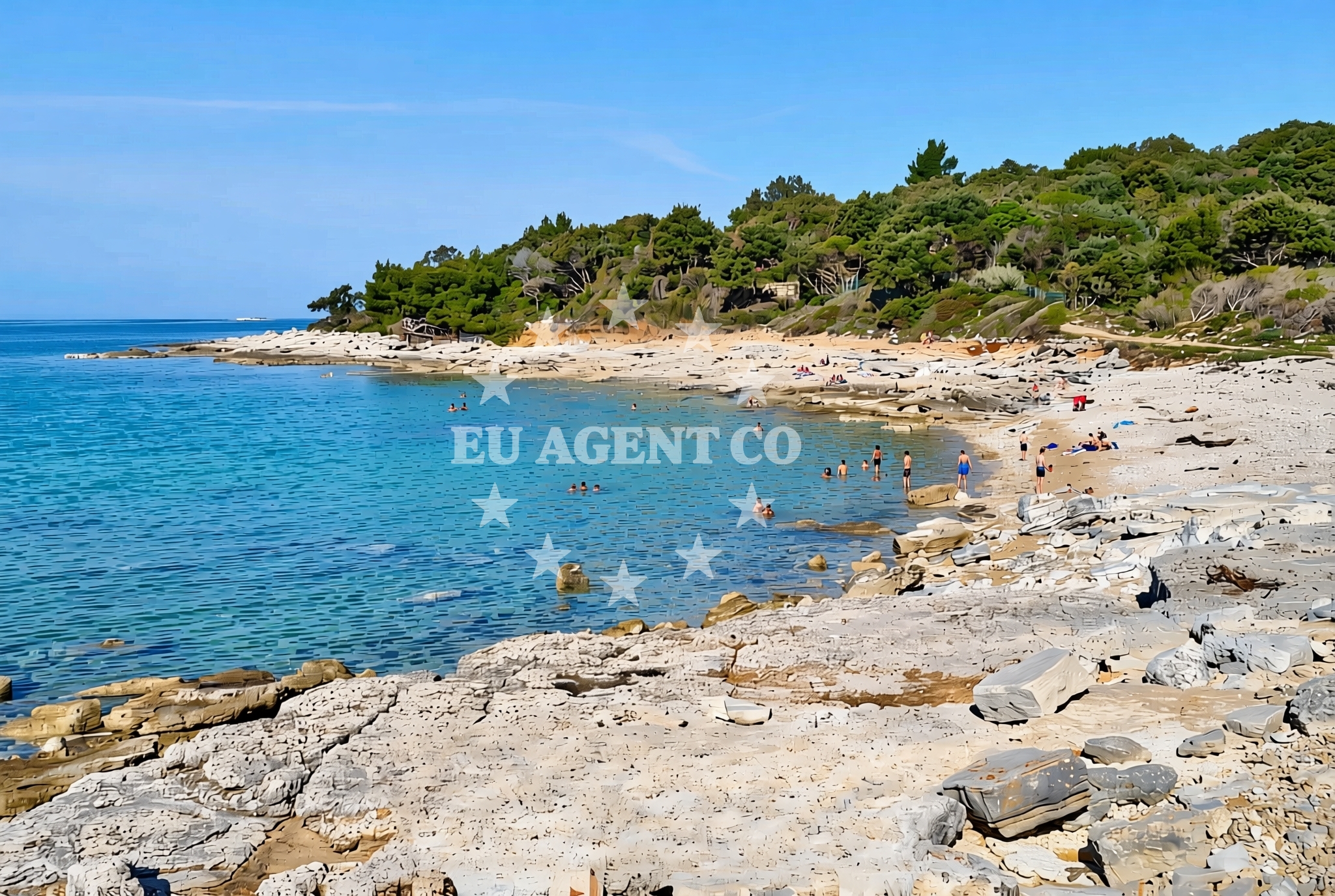 Overview of Debeli rt, Bale Beach in Debeli rt