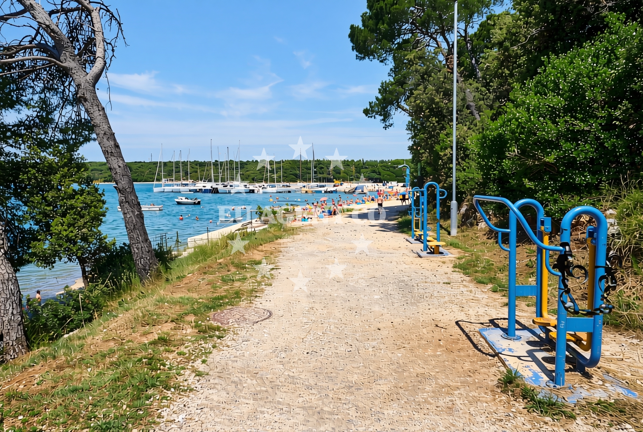 Additional view of Debeli vrh, Vinkuran Beach in Debeli vrh