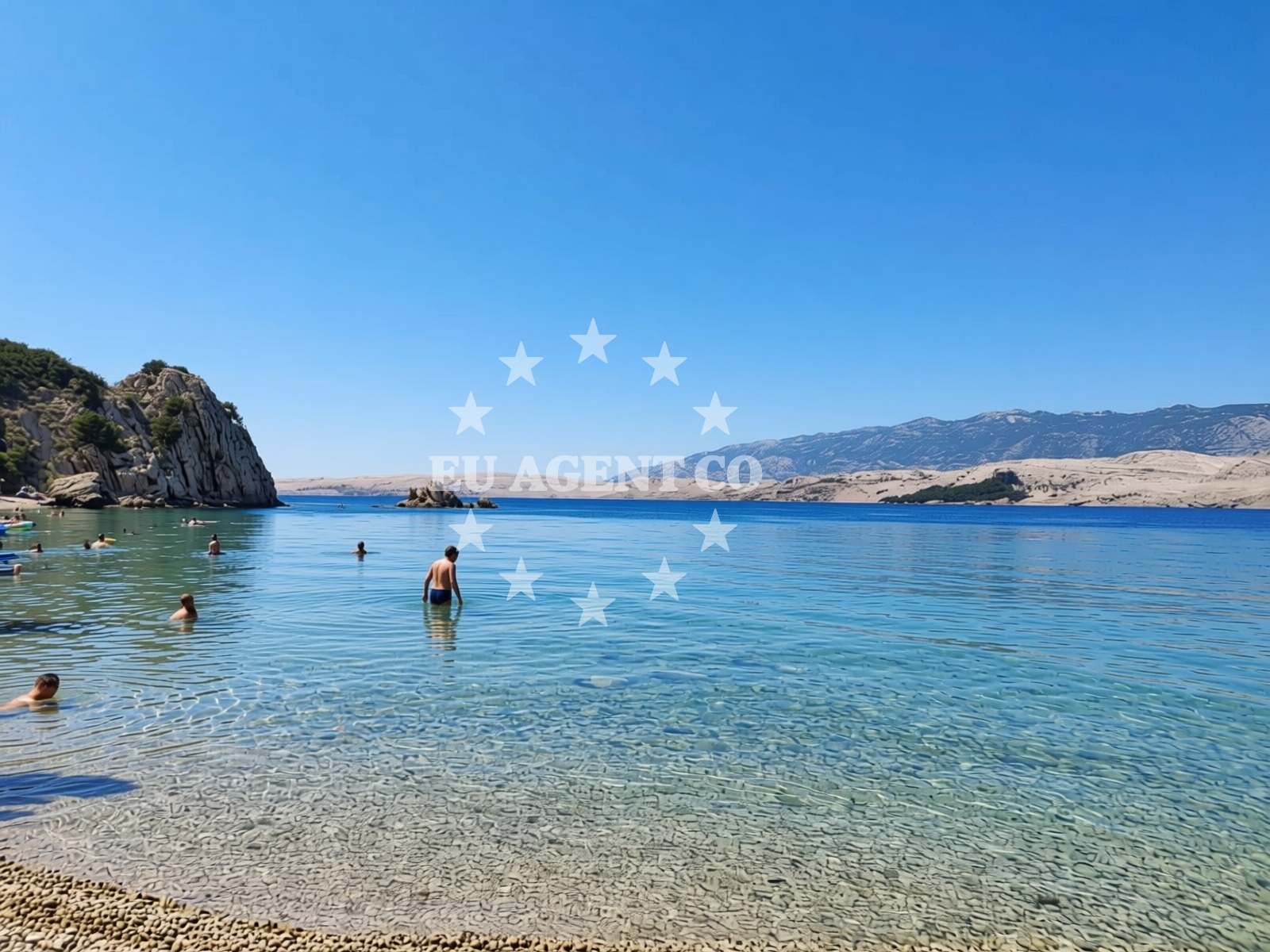 Additional view of Delfinka beach in Sveta Marija 13, Pag