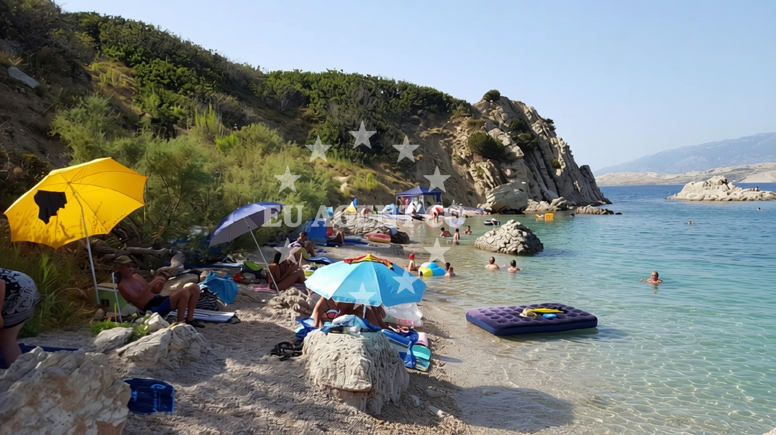 Additional view of Delfinka beach in Sveta Marija 13, Pag