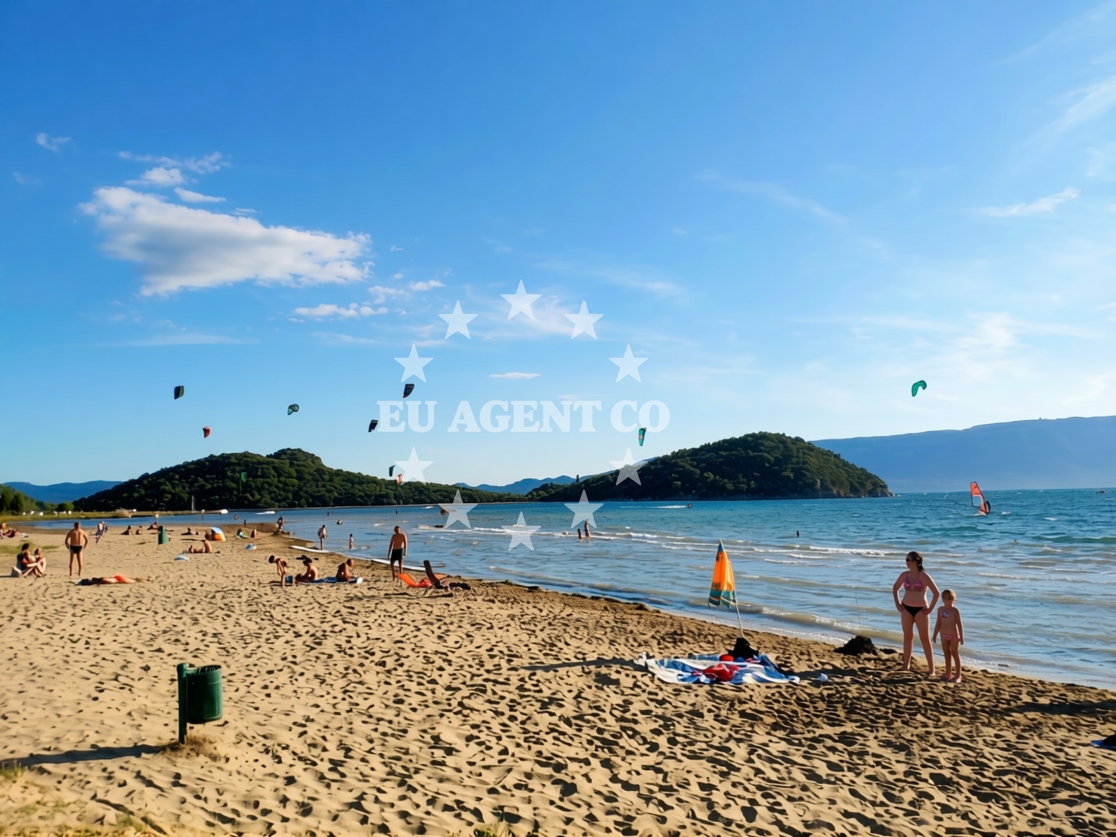Shoreline and swimming area at Delta beach in Pržinovac 29, Opuzen