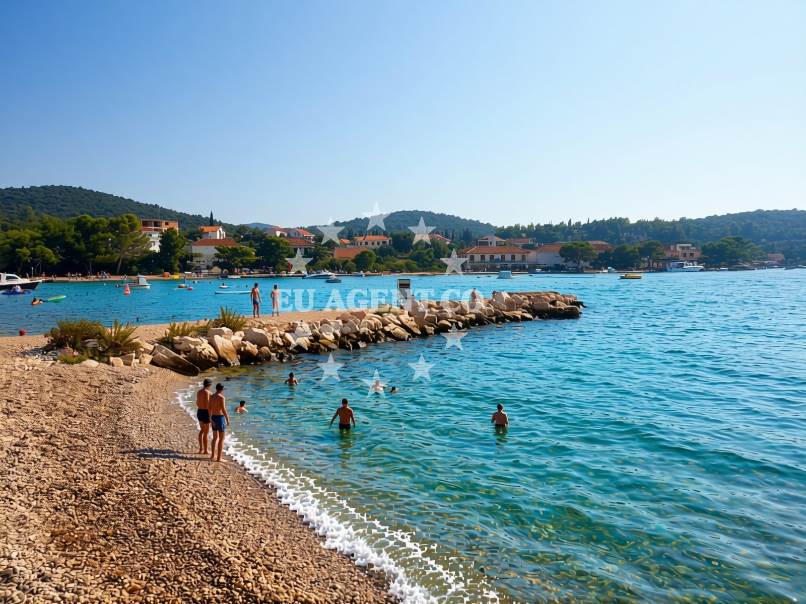 Sea and coastal view of Denka beach in Lovište 75A, Lovište