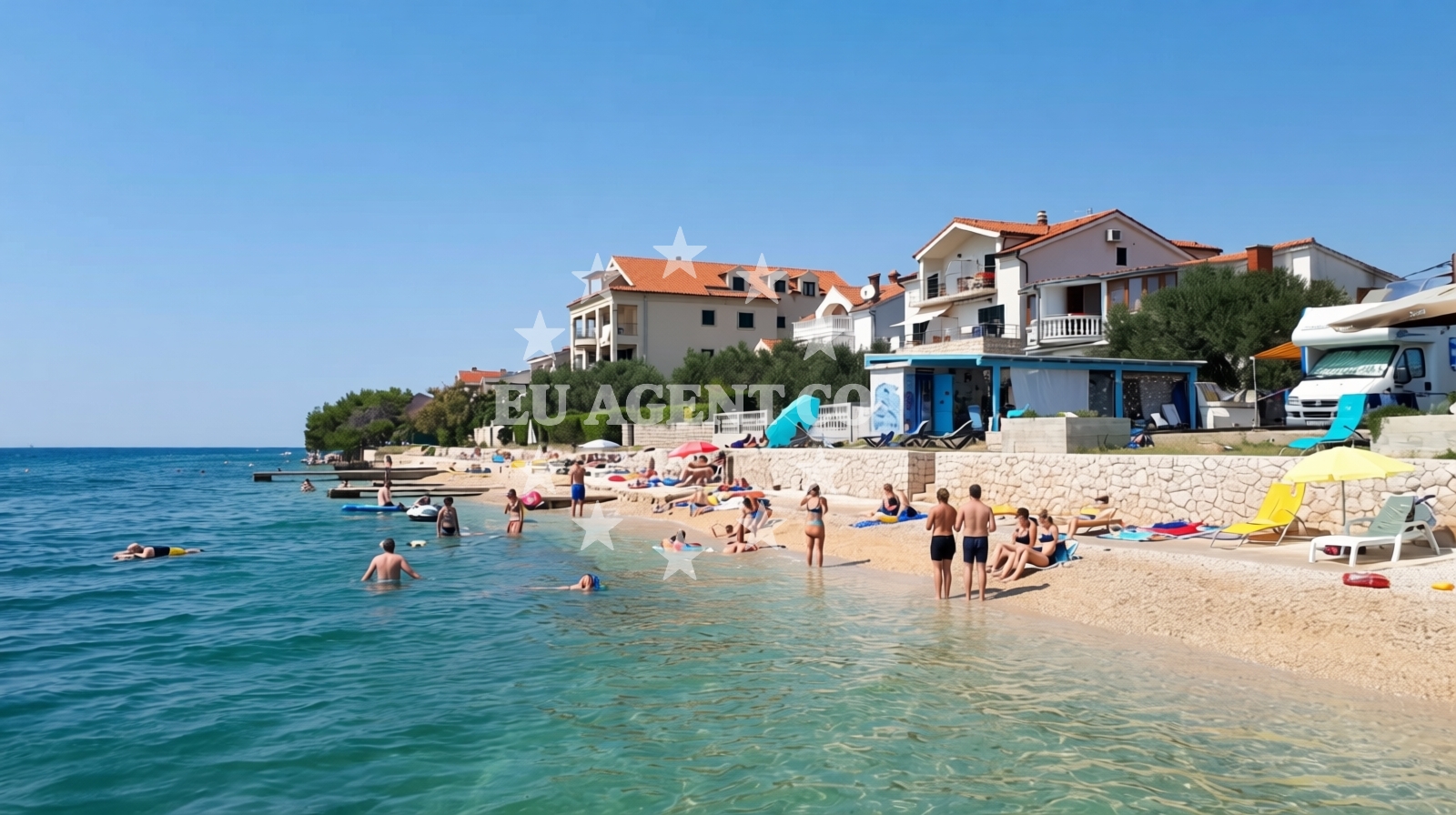 Overview of Dido Beach in 25 Javore, Bibinje
