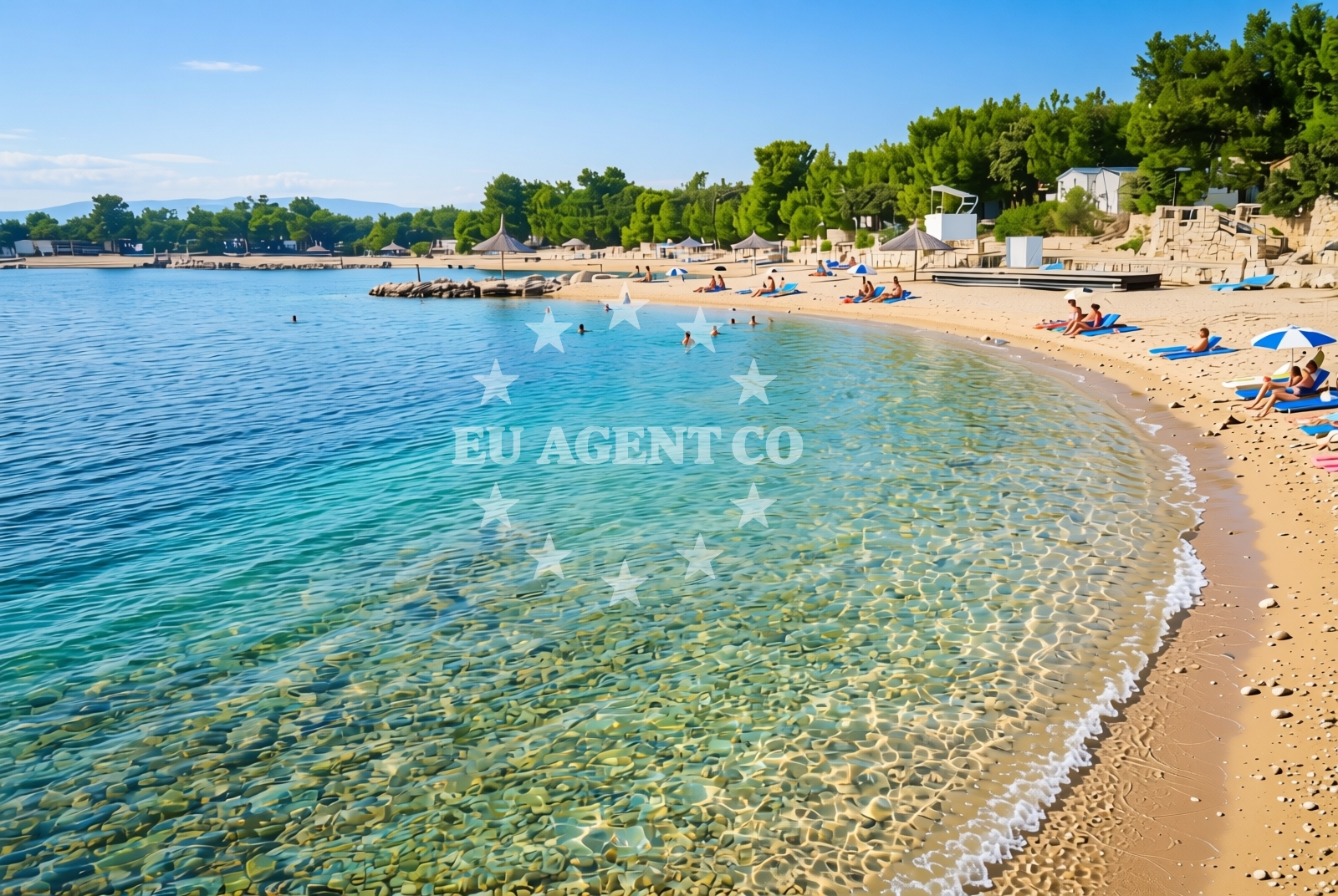 Additional view of Dijamantna plaža, Šimuni (Pag) Beach in Dijamantna plaža