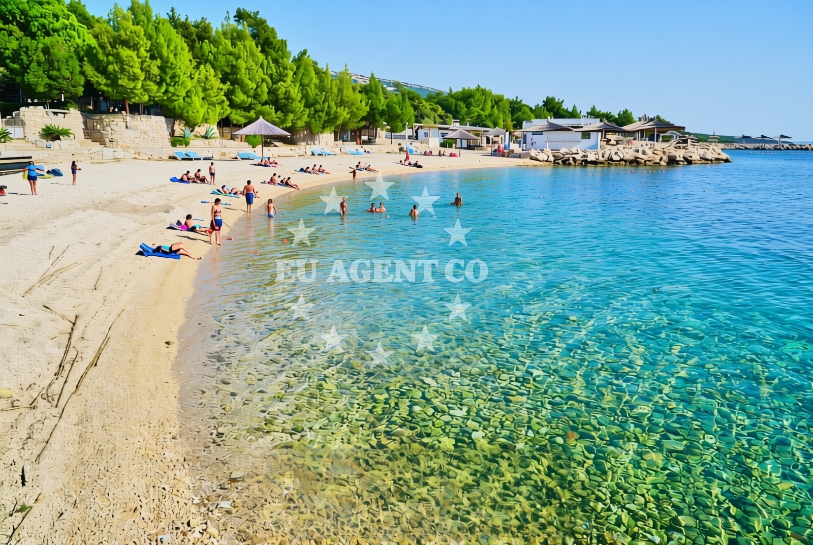 Additional view of Dijamantna plaža, Šimuni (Pag) Beach in Dijamantna plaža
