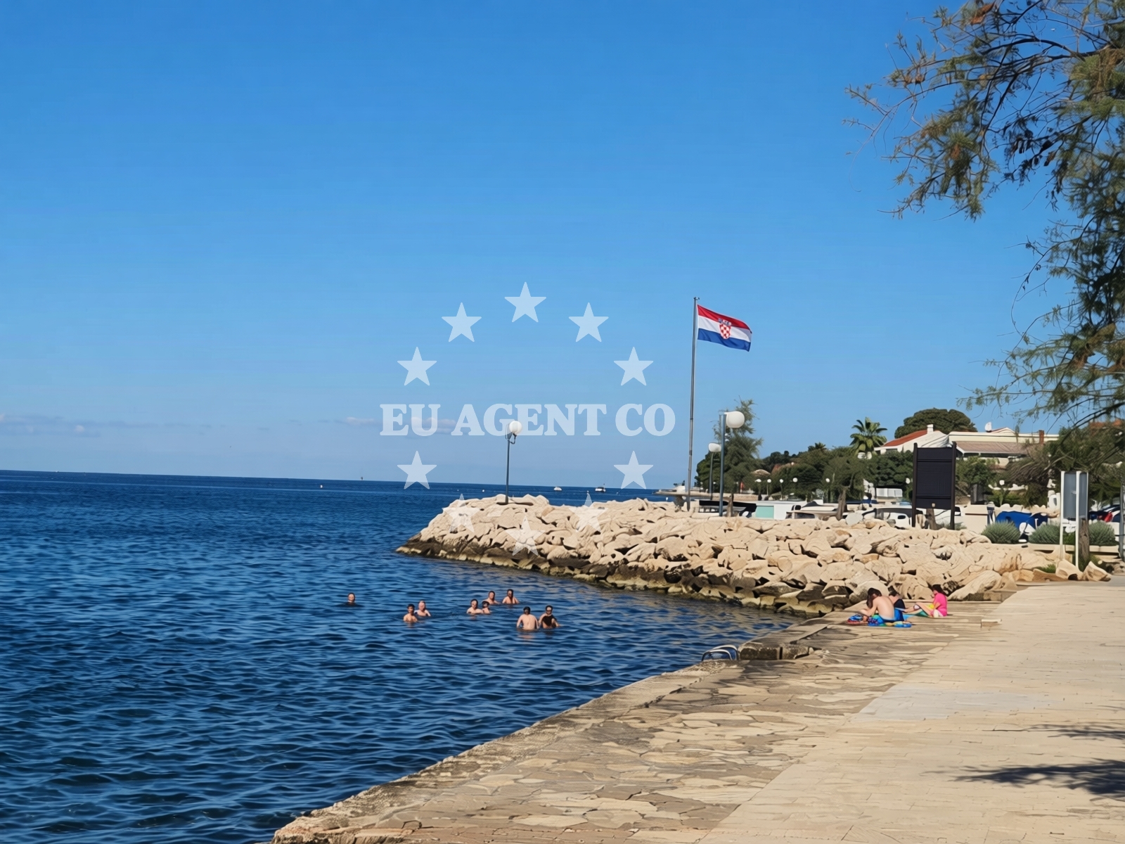 Beach facilities and surroundings at Diklo Village Beach in Markezića ulica 2b, Zadar
