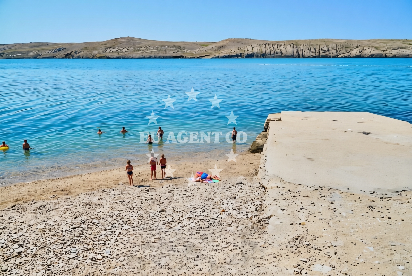 Beach facilities and surroundings at Dinjiška (Pag): beaches and coves (3) in Dinjiška (Pag)