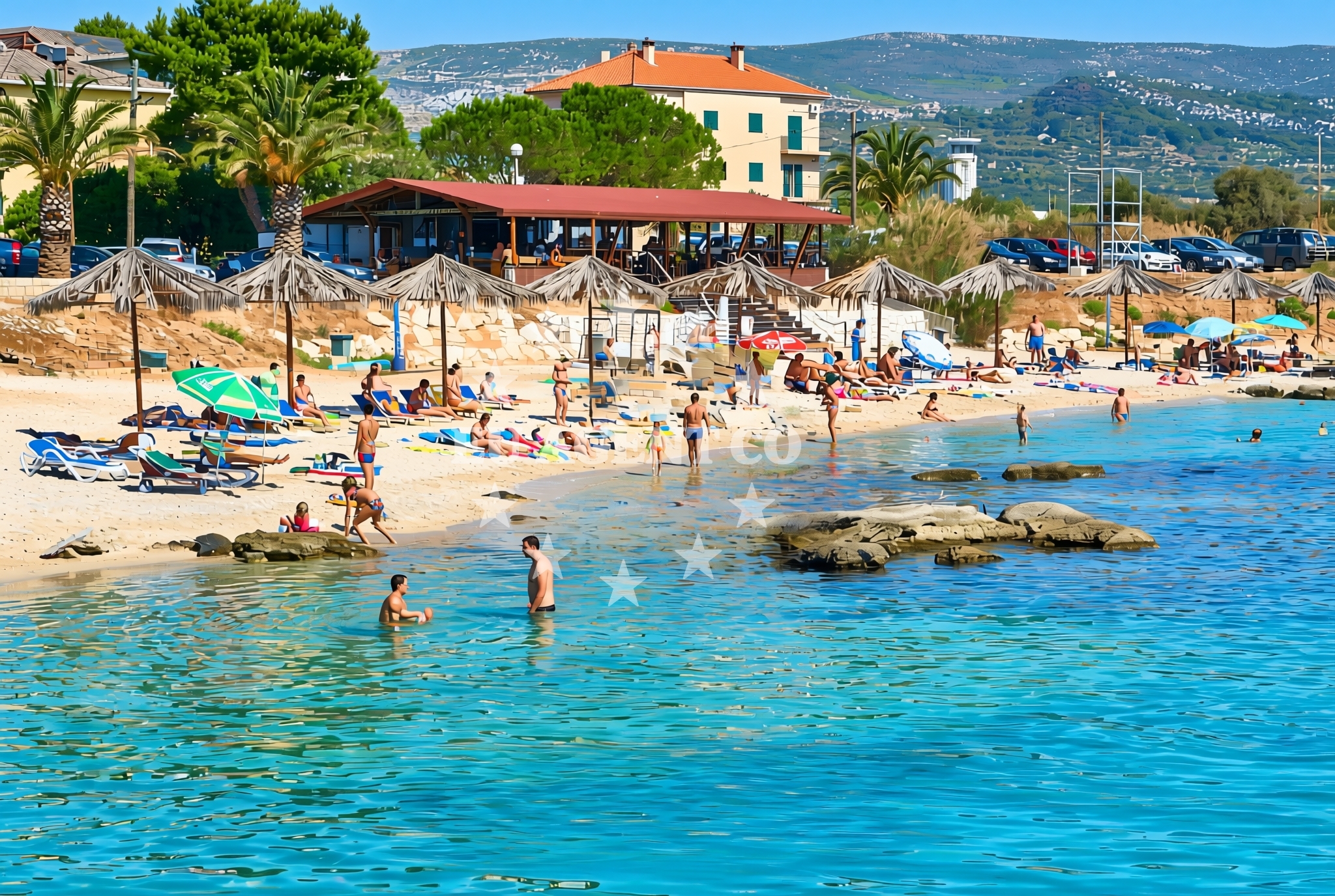 Beach facilities and surroundings at Divulje: beaches and coves in Divulje