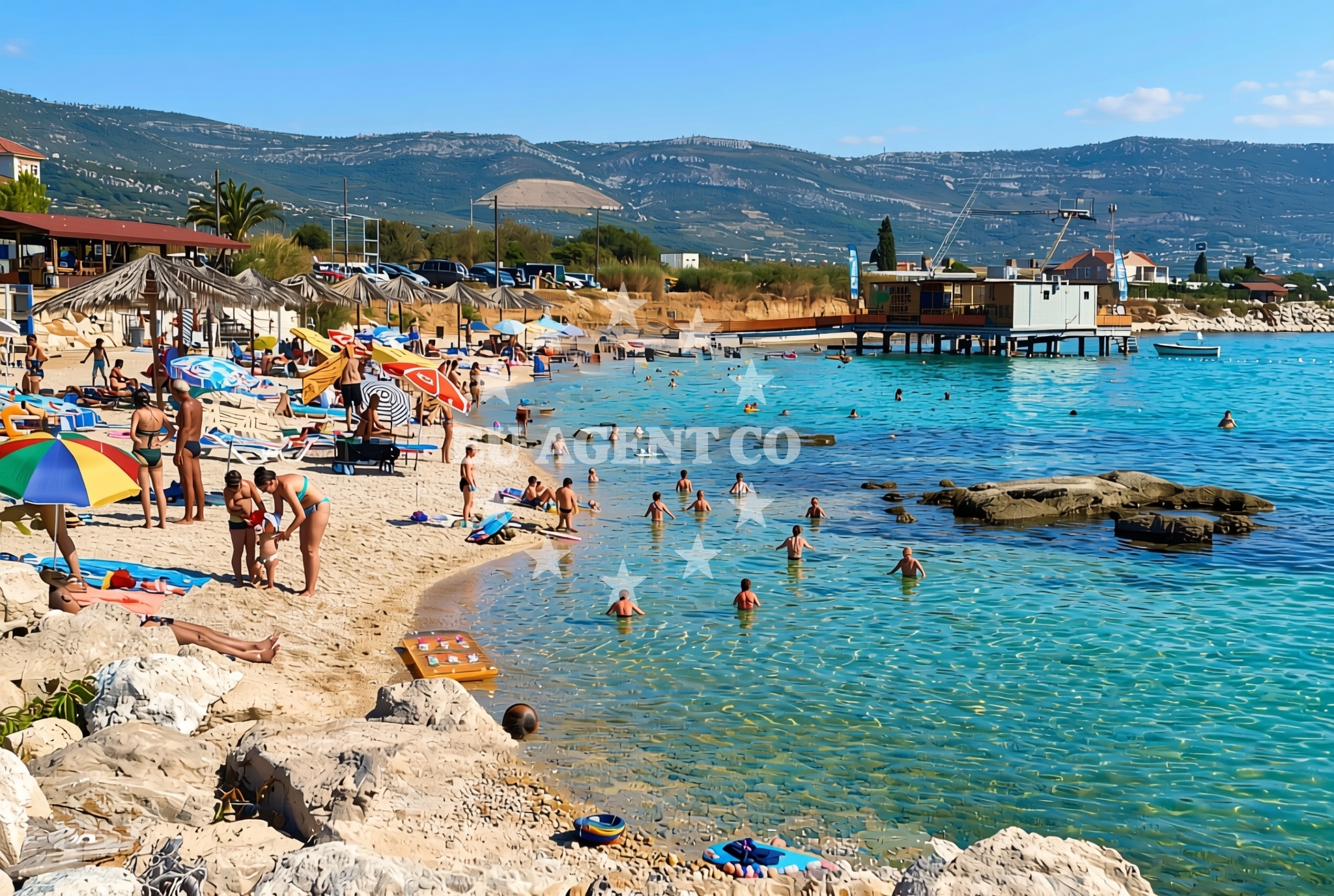 Additional view of Divulje: beaches and coves in Divulje