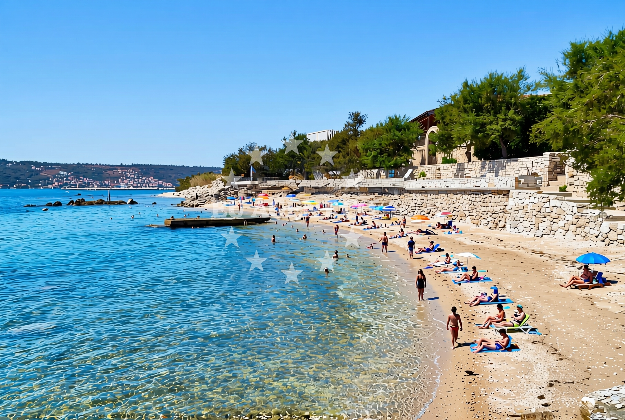 Additional view of Divulje istok, Kaštel Štafilić Beach in Divulje istok
