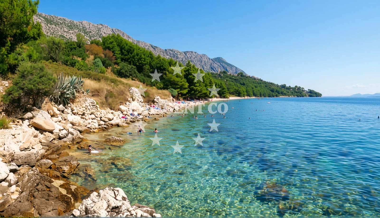 Additional view of Djevicanska beach in igrane 206/A, Igrane