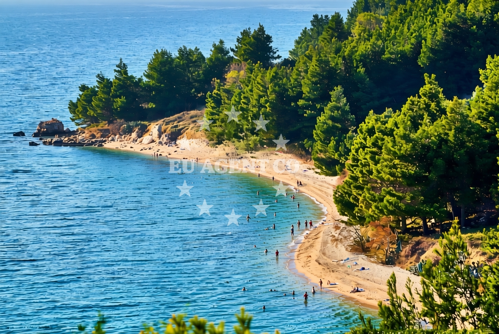 Additional view of Djevicanska beach in igrane 206/A, Igrane