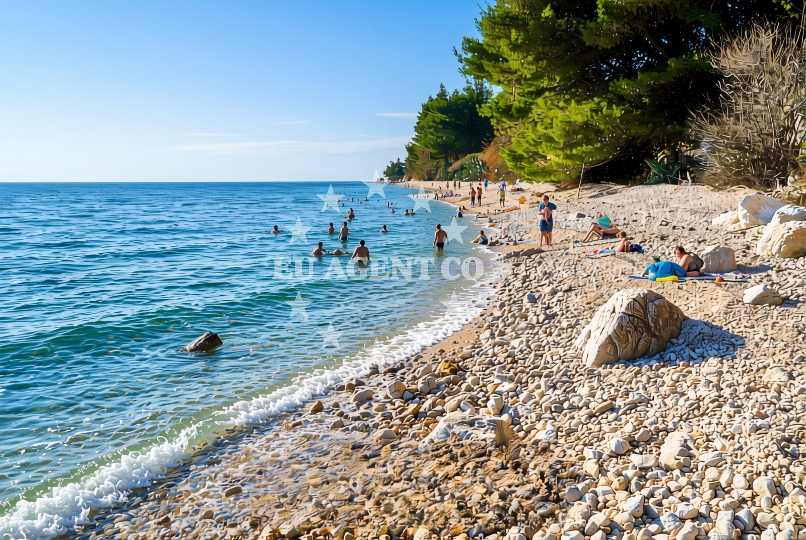 Additional view of Djevicanska beach in igrane 206/A, Igrane