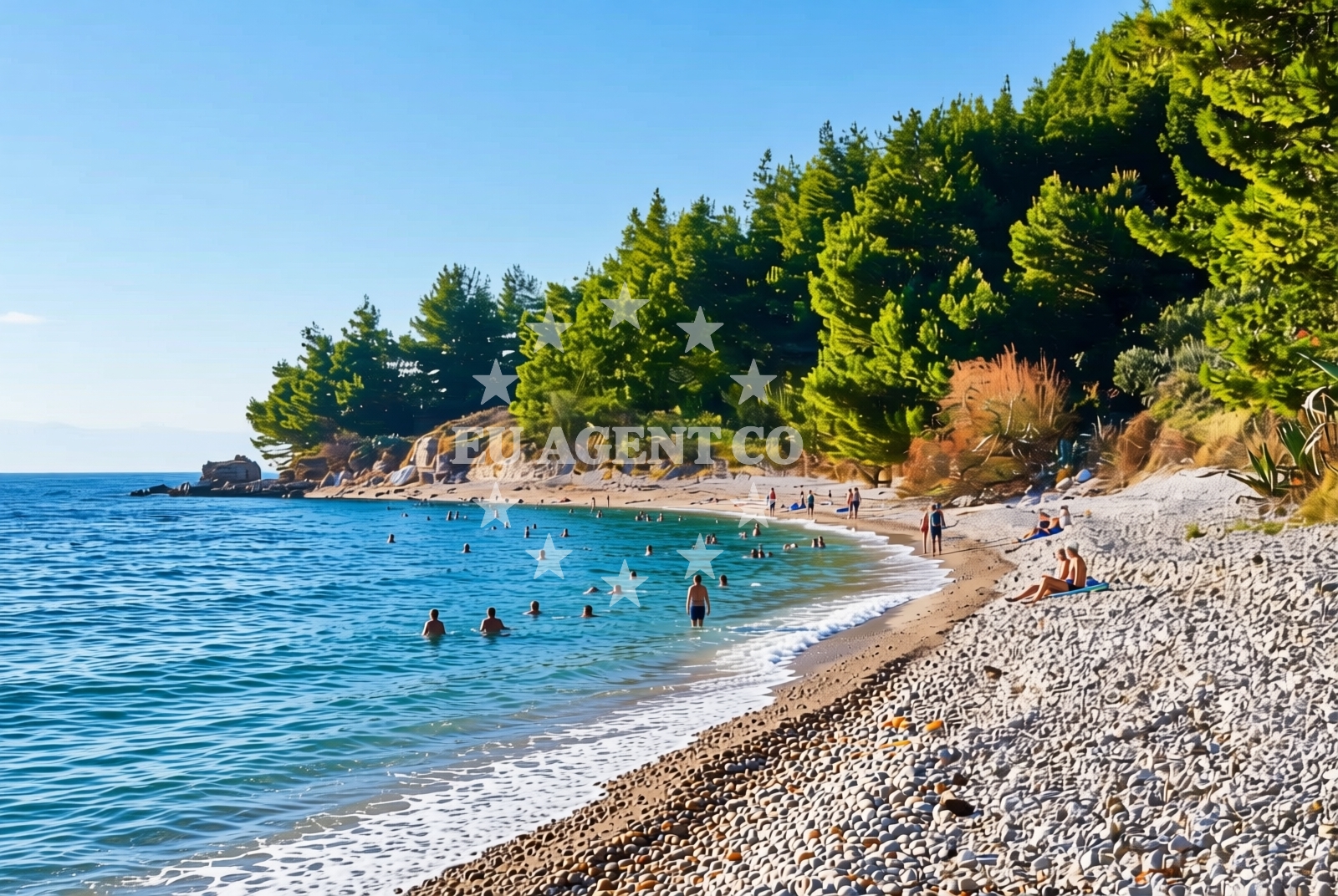 Additional view of Djevicanska beach in igrane 206/A, Igrane