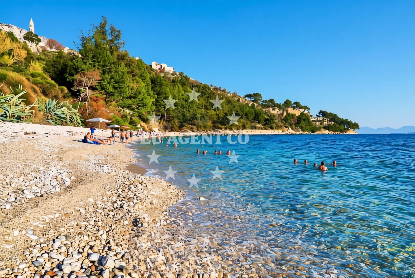 Additional view of Djevicanska beach in igrane 206/A, Igrane