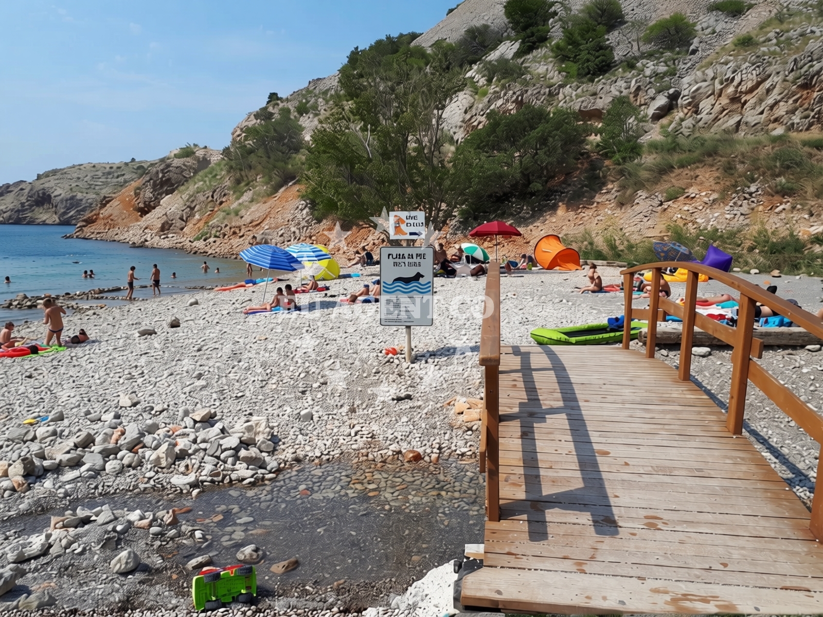 Additional view of Dog beach in Dugno 43, Povile
