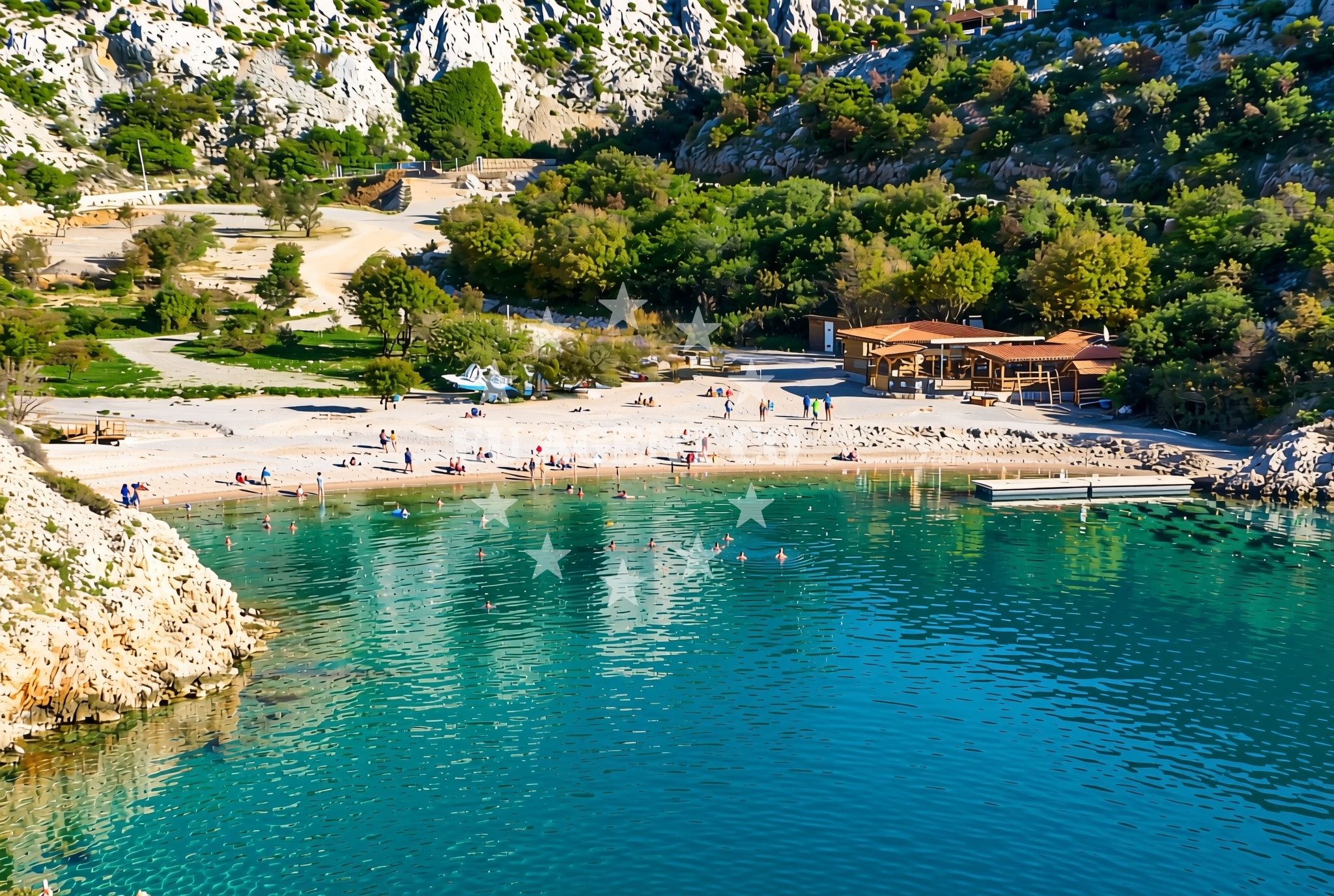 Additional view of Dog beach in Dugno 43, Povile